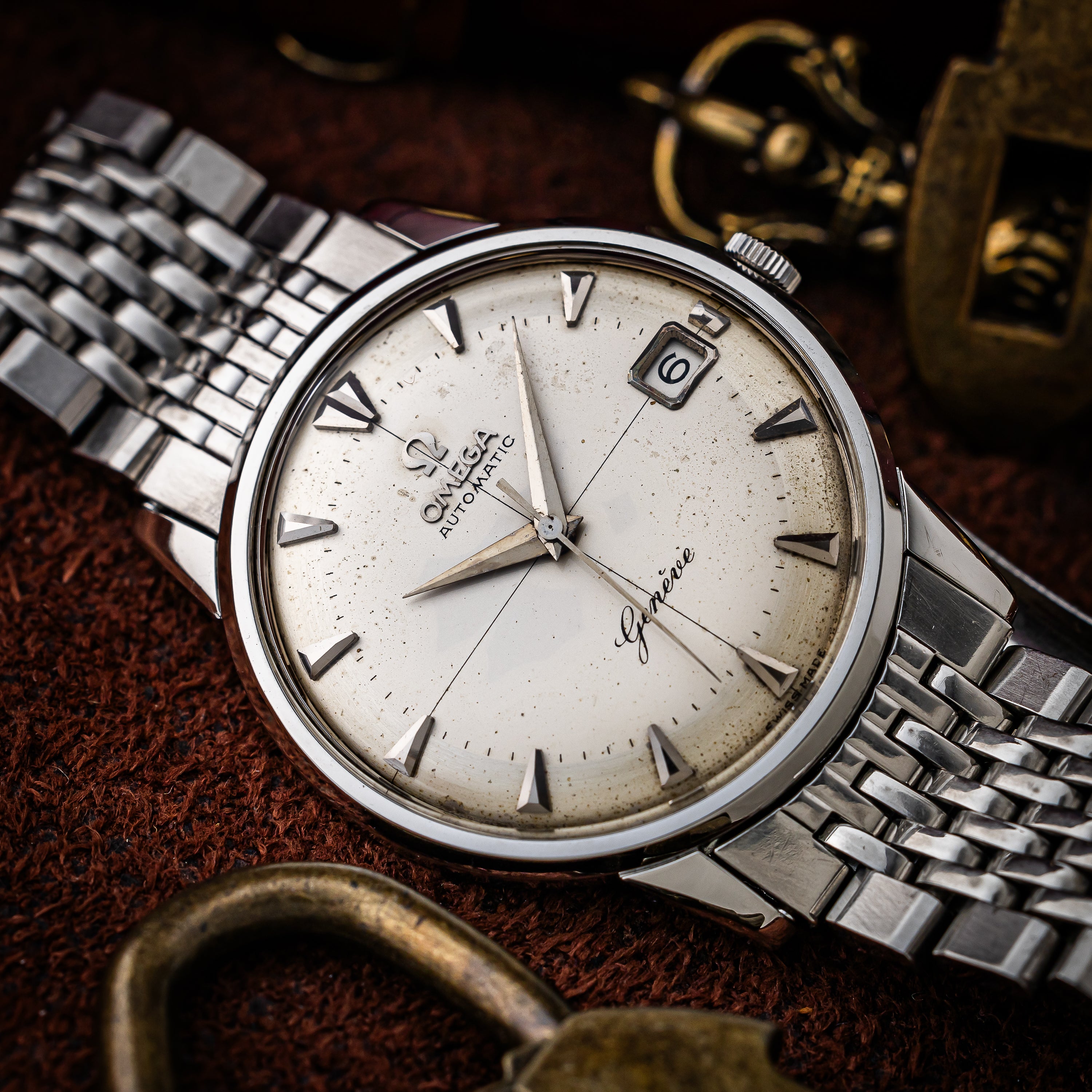 オメガ ジュネーブ 1959年製 Ref.14703 2 SC クロスライン