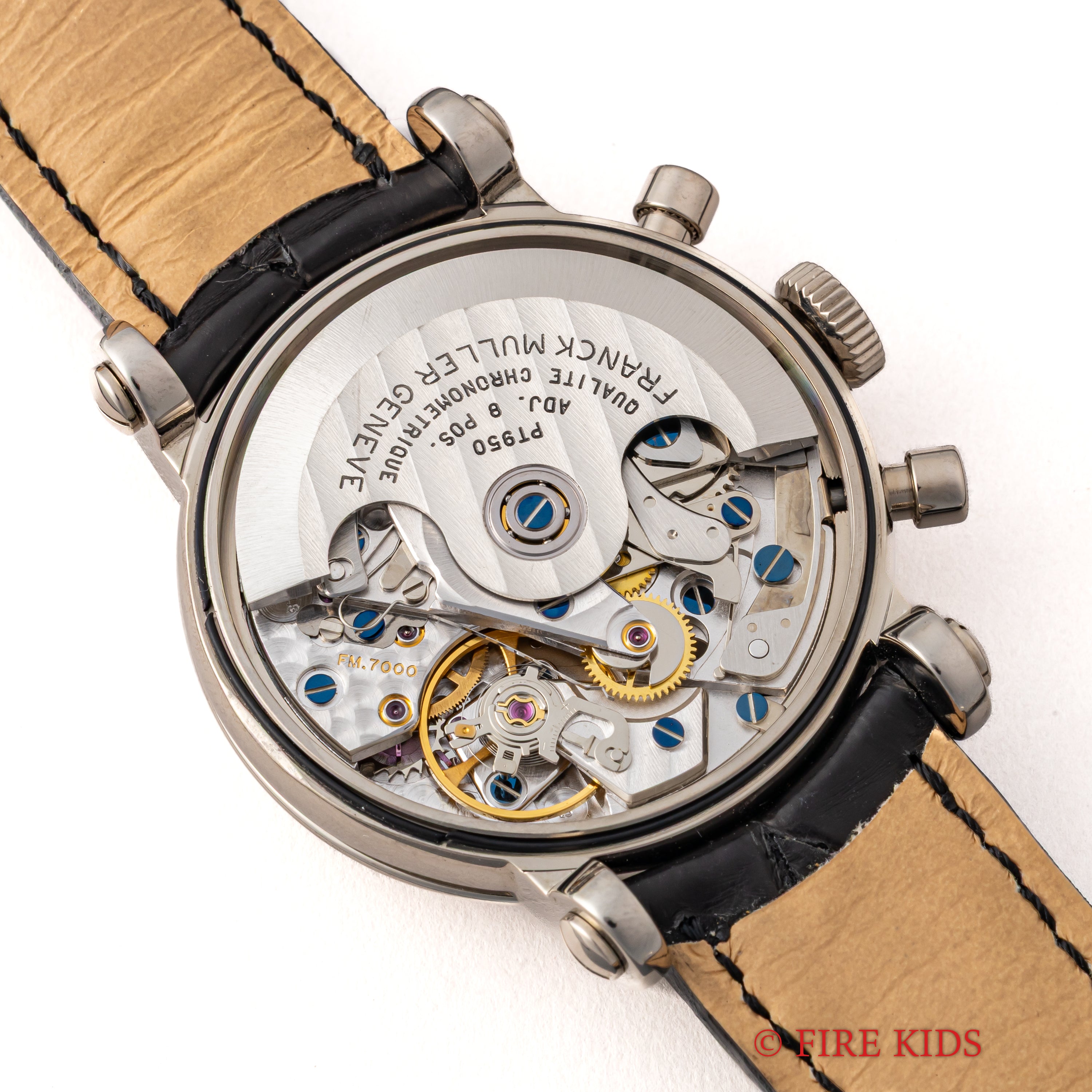 フランク・ミュラー 1999年ギャラ 18金無垢ホワイトゴールド バーティカルクロノグラフ 自動巻 36mm 7000 CC S 3645