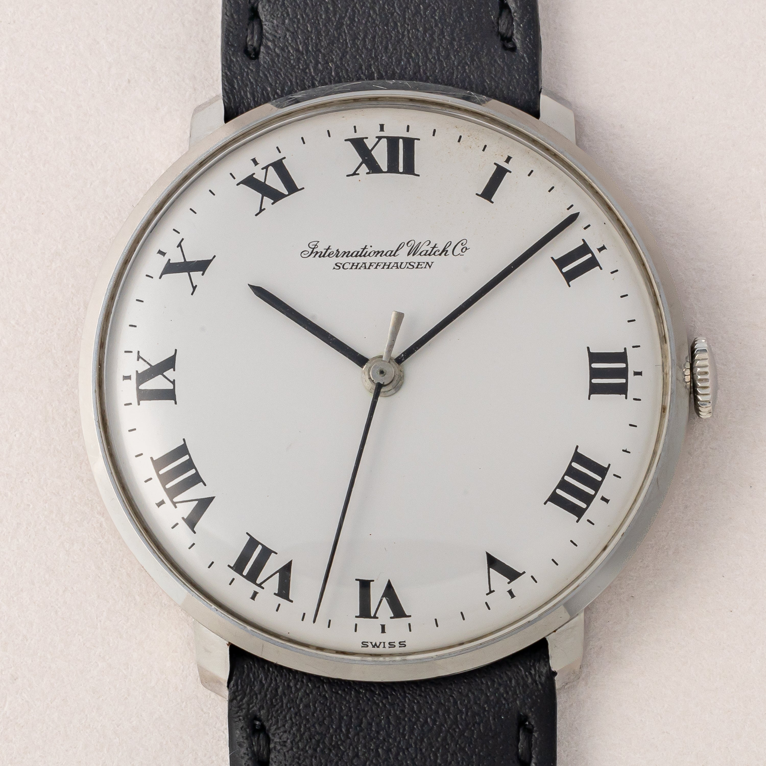 IWC ラウンドケース 1970年製(昭和45年製) Ref.1410 手巻き Cal.402 ホワイトローマンダイヤル