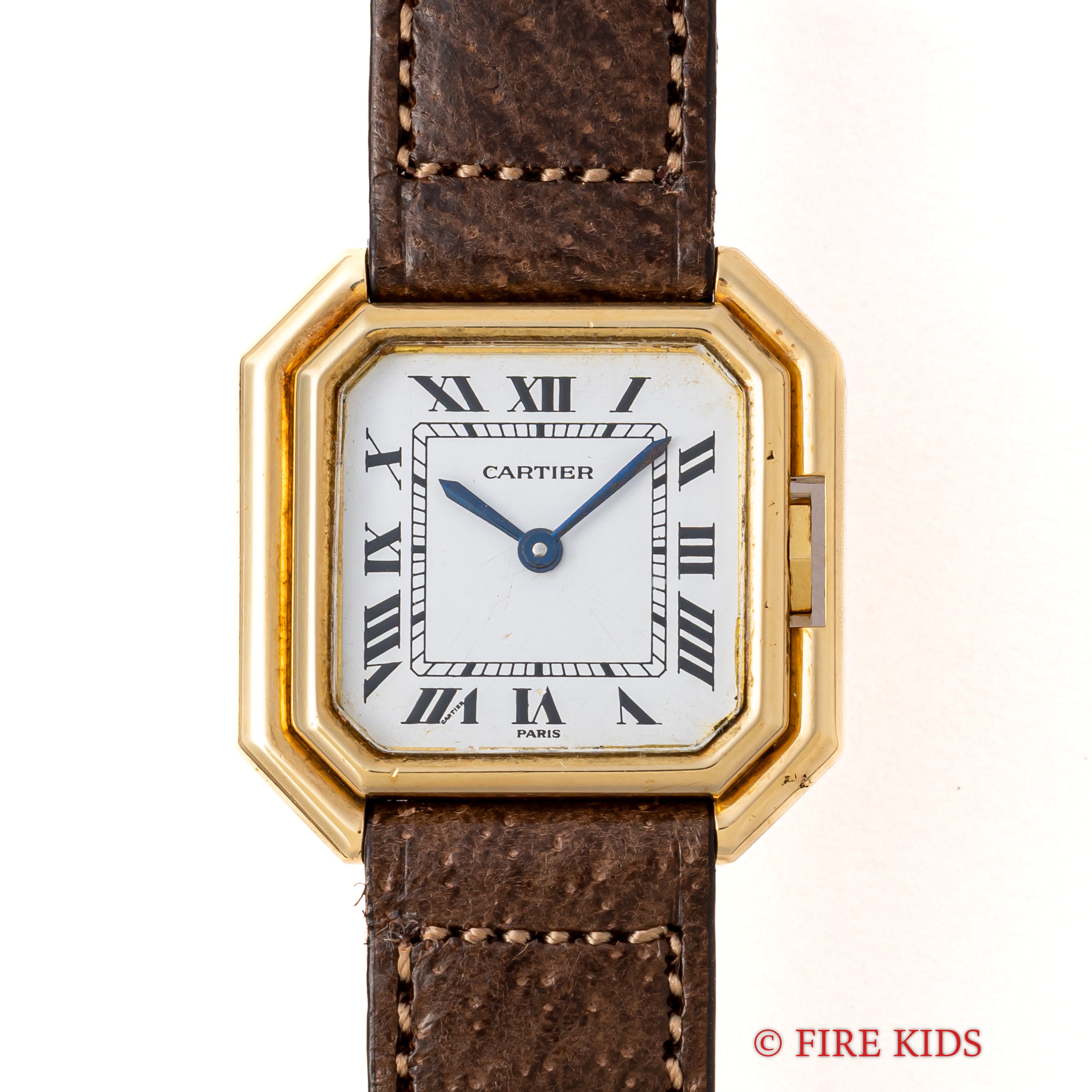 カルティエ サンチュール SMサイズ 18金無垢イエローゴールド 1970年代製 手巻き 純正尾錠付き