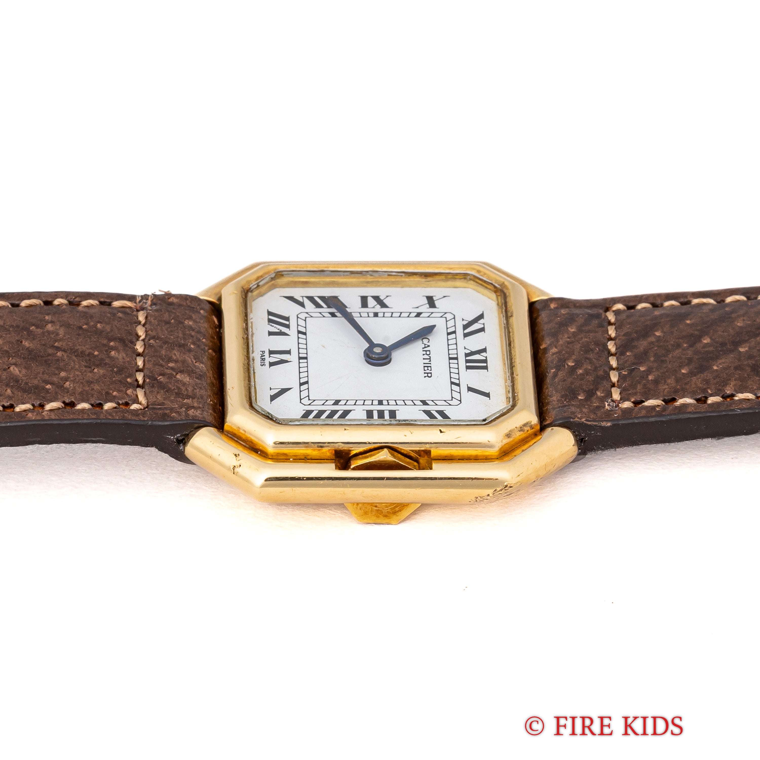 カルティエ サンチュール SMサイズ 18金無垢イエローゴールド 1970年代製 手巻き 純正尾錠付き