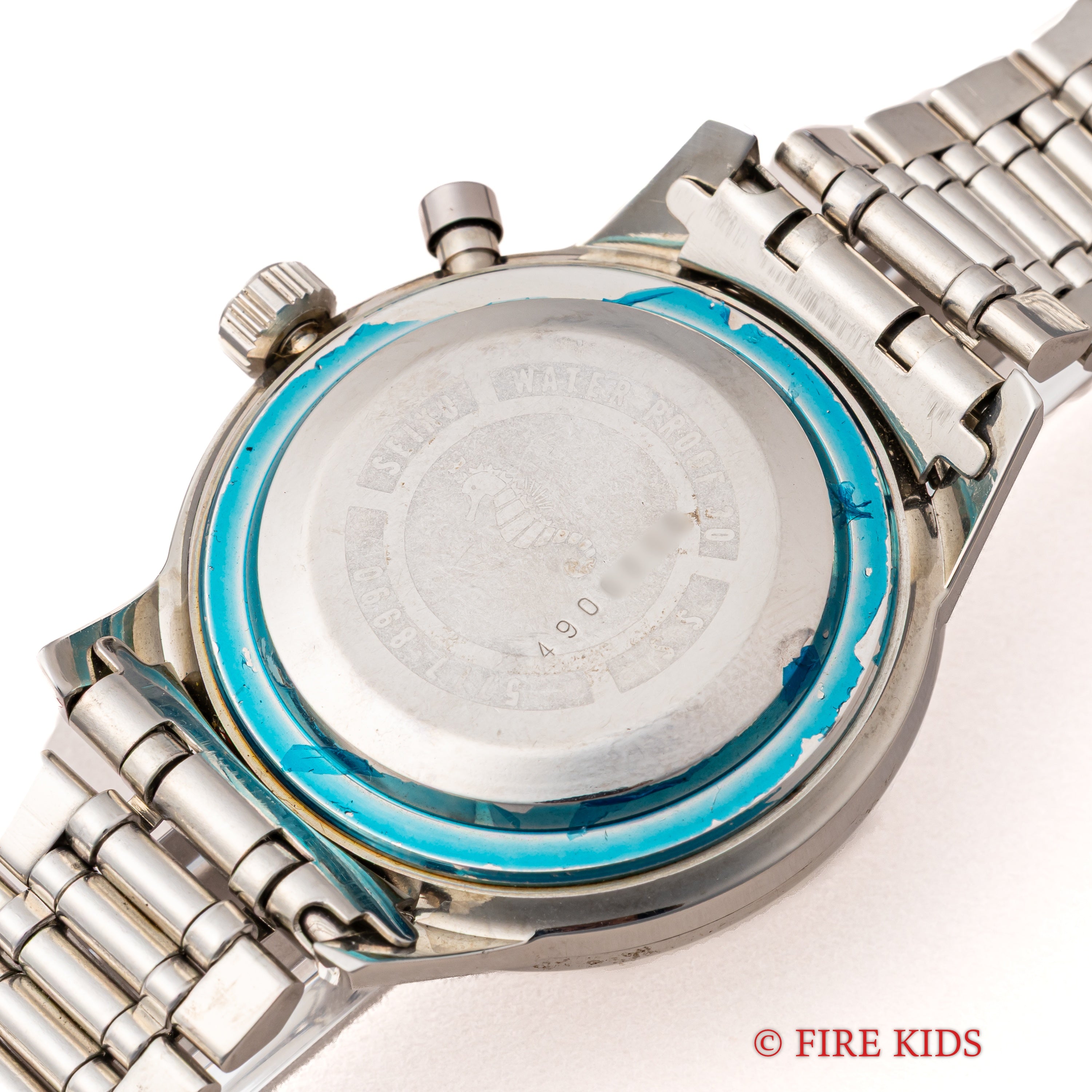 セイコー ワンプッシュクロノ 1964年製 Ref.5717-8990 手巻き カレンダー付き ステンレスベゼル 純正ブレス付き