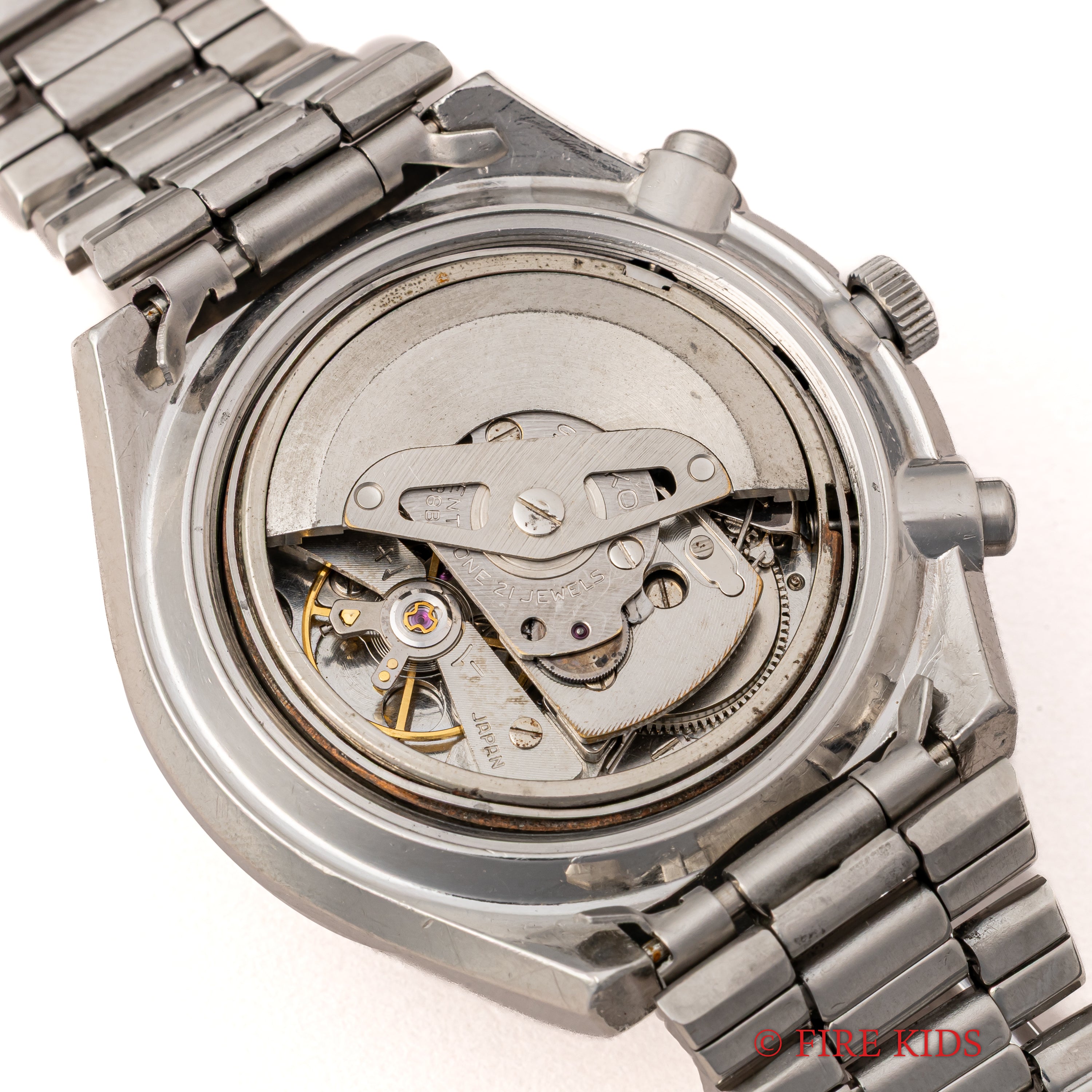 セイコー 角目 自動巻クロノグラフ 1976年製 Ref.6138-0030 ブルーダイヤル 純正ブレス付き