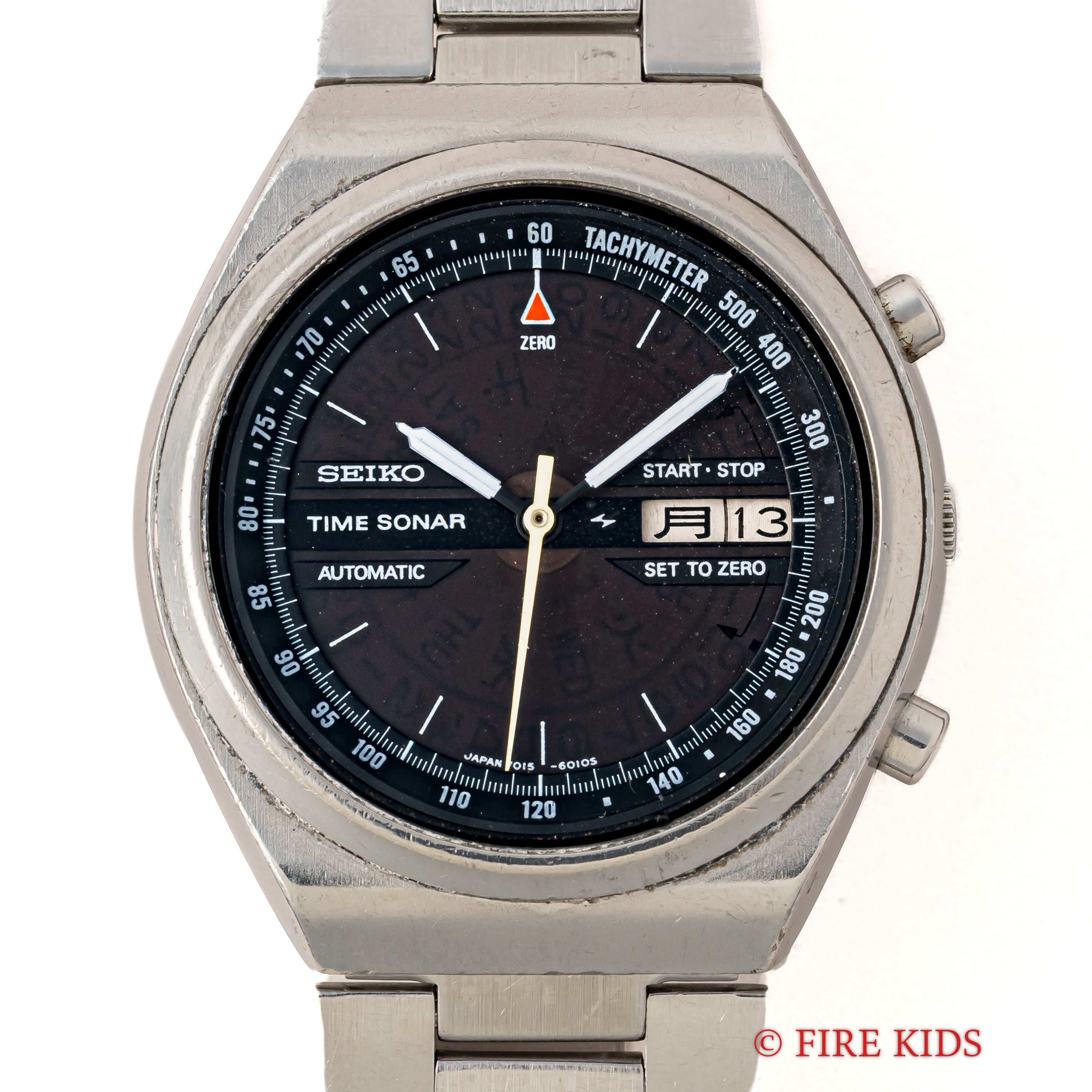 セイコー タイムソナー 1970年代製 Ref.7015-6010 両面スケルトン 自動巻クロノグラフ