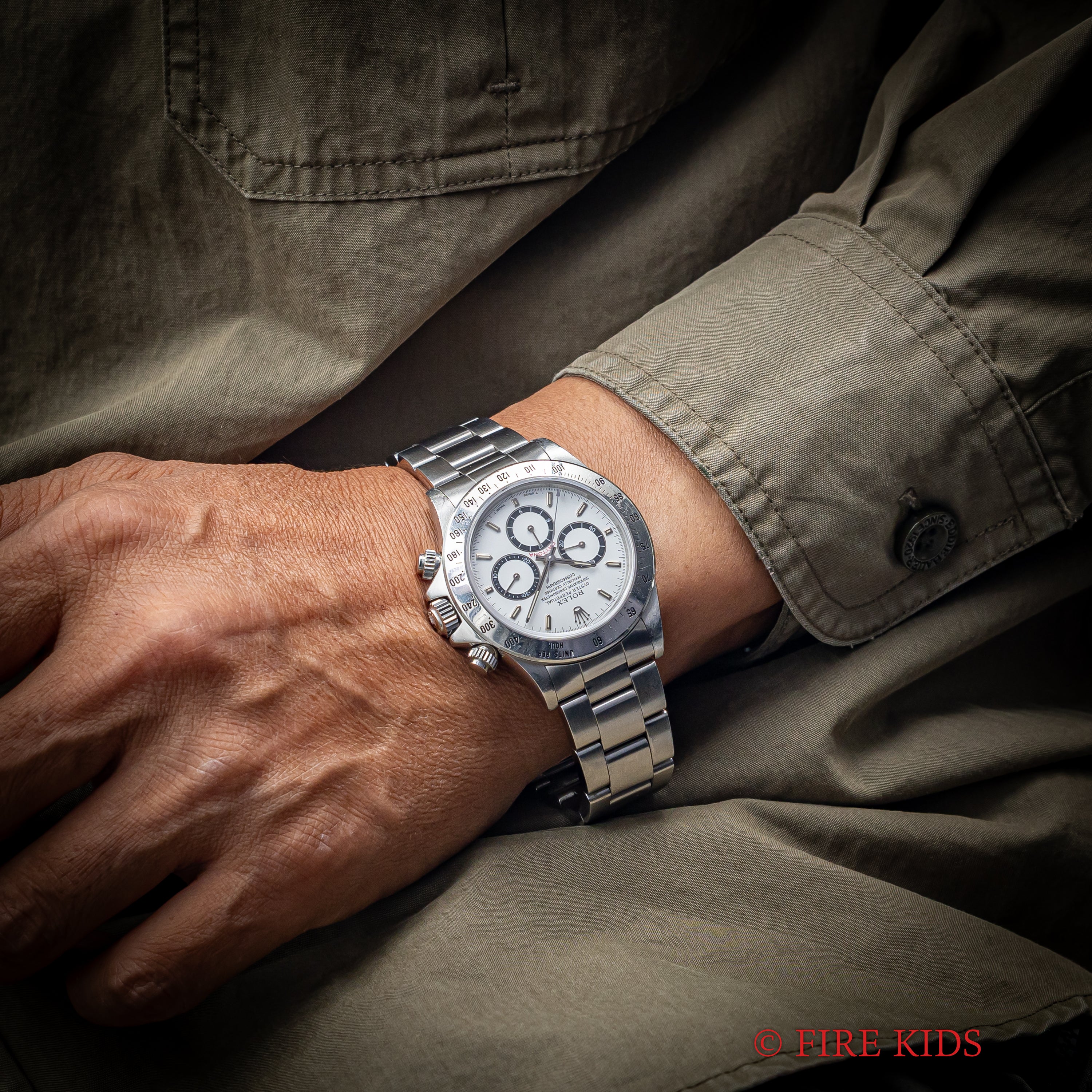 ロレックス デイトナ 1991年製 Ref.16520 ホワイト 逆6ダイヤル シングルバックル オールトリチウム メーカーサービスカード付