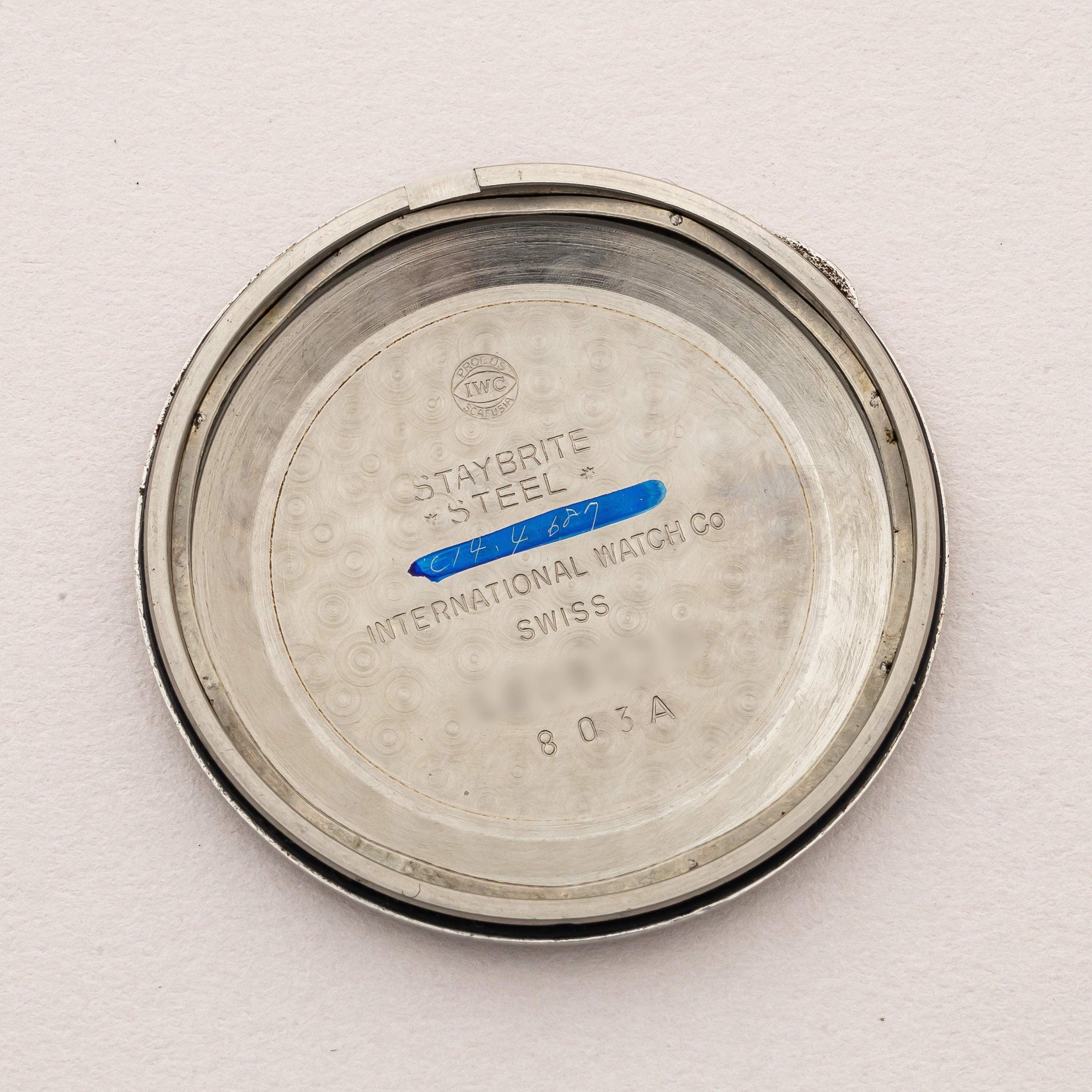 IWC ラウンドケース 1967年製 Ref.803A ノンデイト自動巻き Cal.854 ホワイトローマンダイヤル
