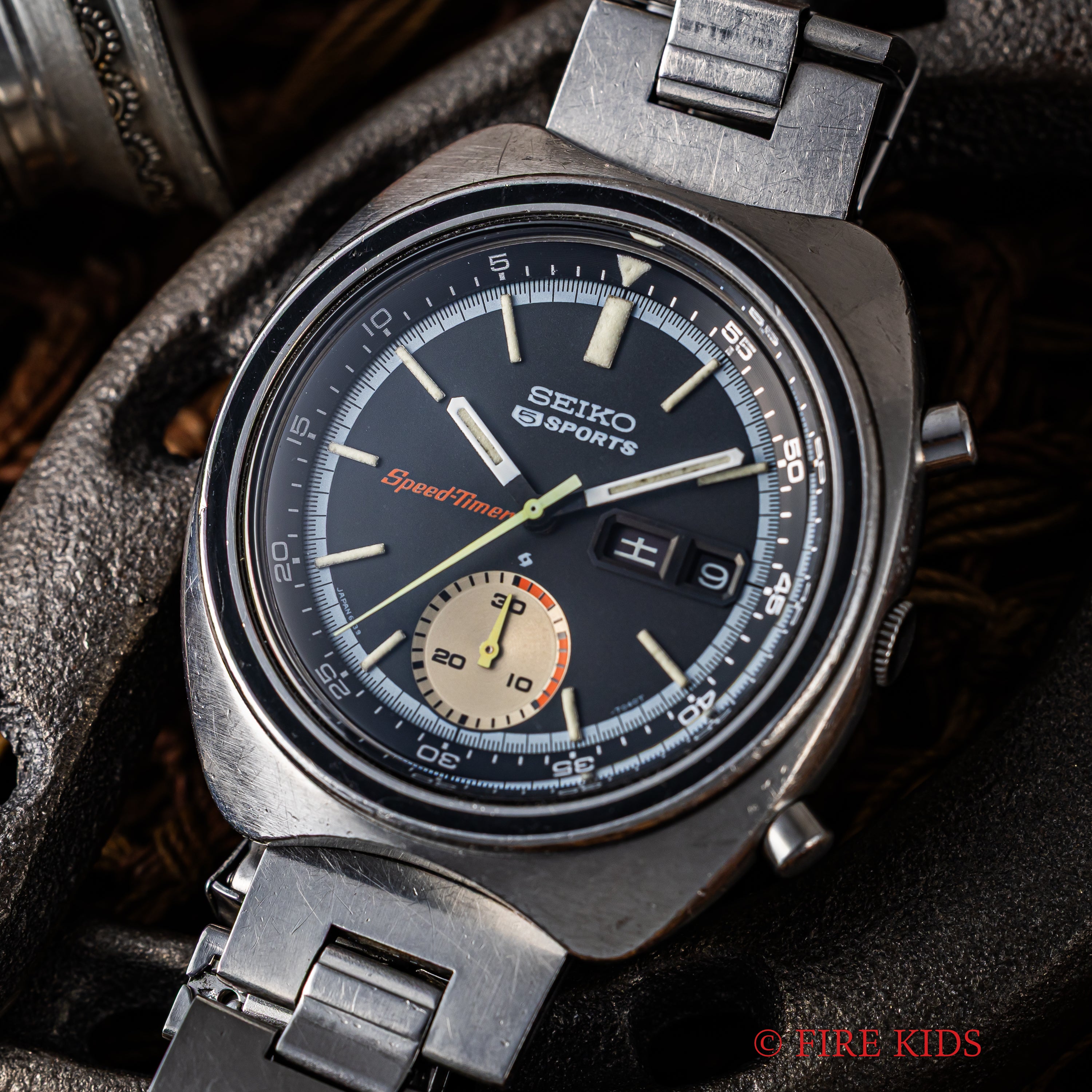 セイコー スピードタイマー 5スポーツ Ref.6139-7020 1971年製 純正ブレス付き Cal.6139B 自動巻きクロノグラフ