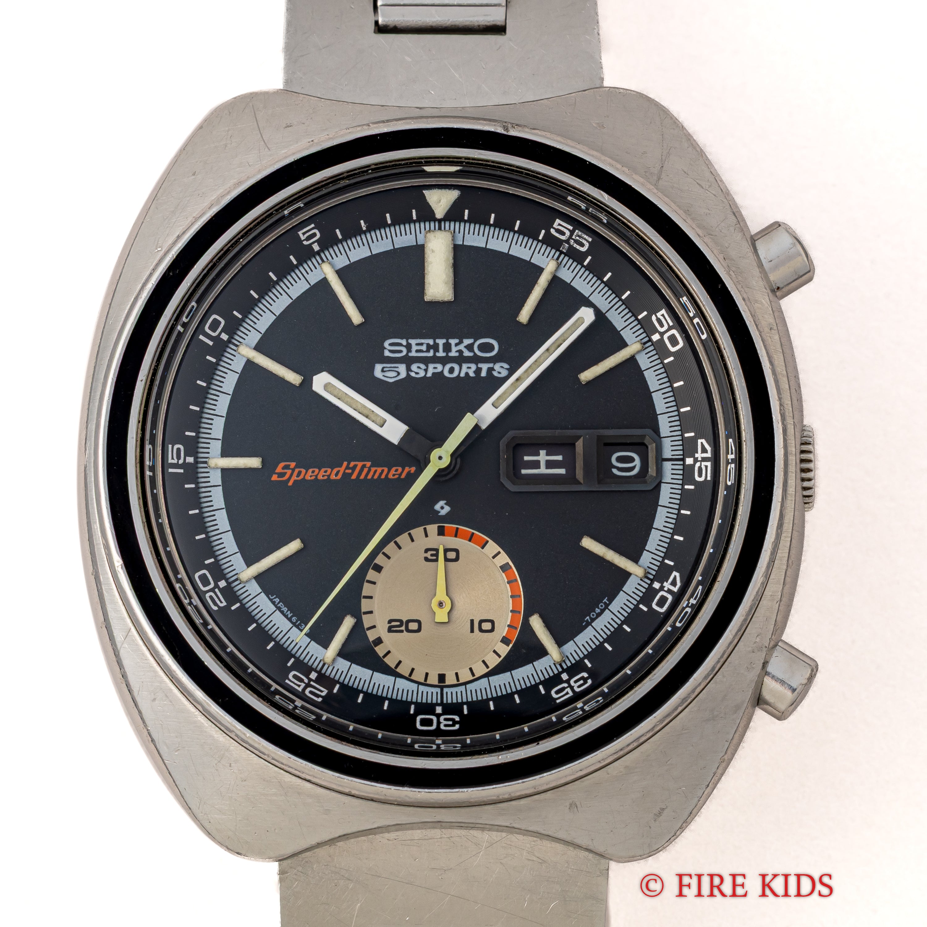 セイコー スピードタイマー 5スポーツ Ref.6139-7020 1971年製 純正ブレス付き Cal.6139B 自動巻きクロノグラフ