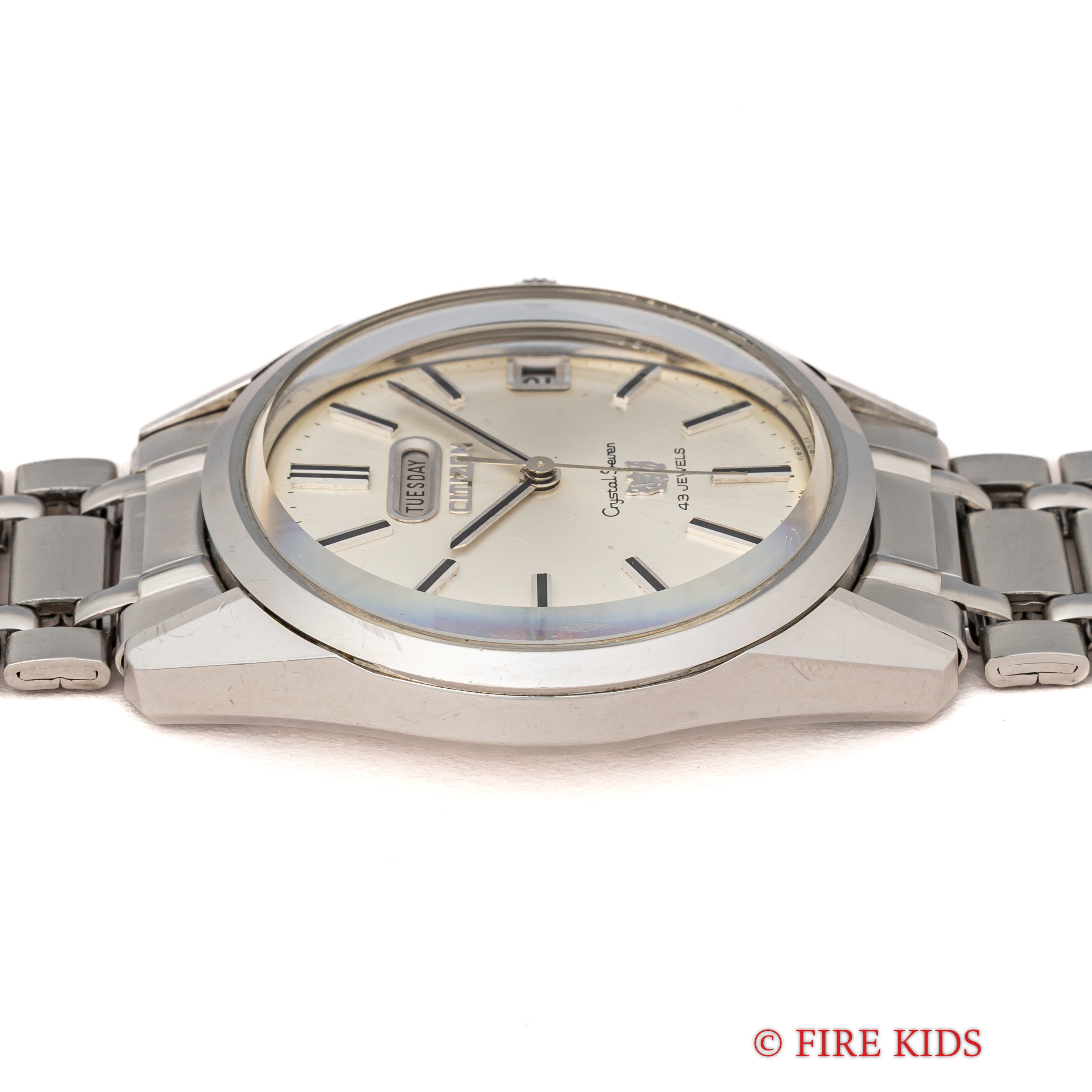 シチズン クリスタル7 43石 1967年製 自動巻 Cal.5204 純正ステンレスブレス