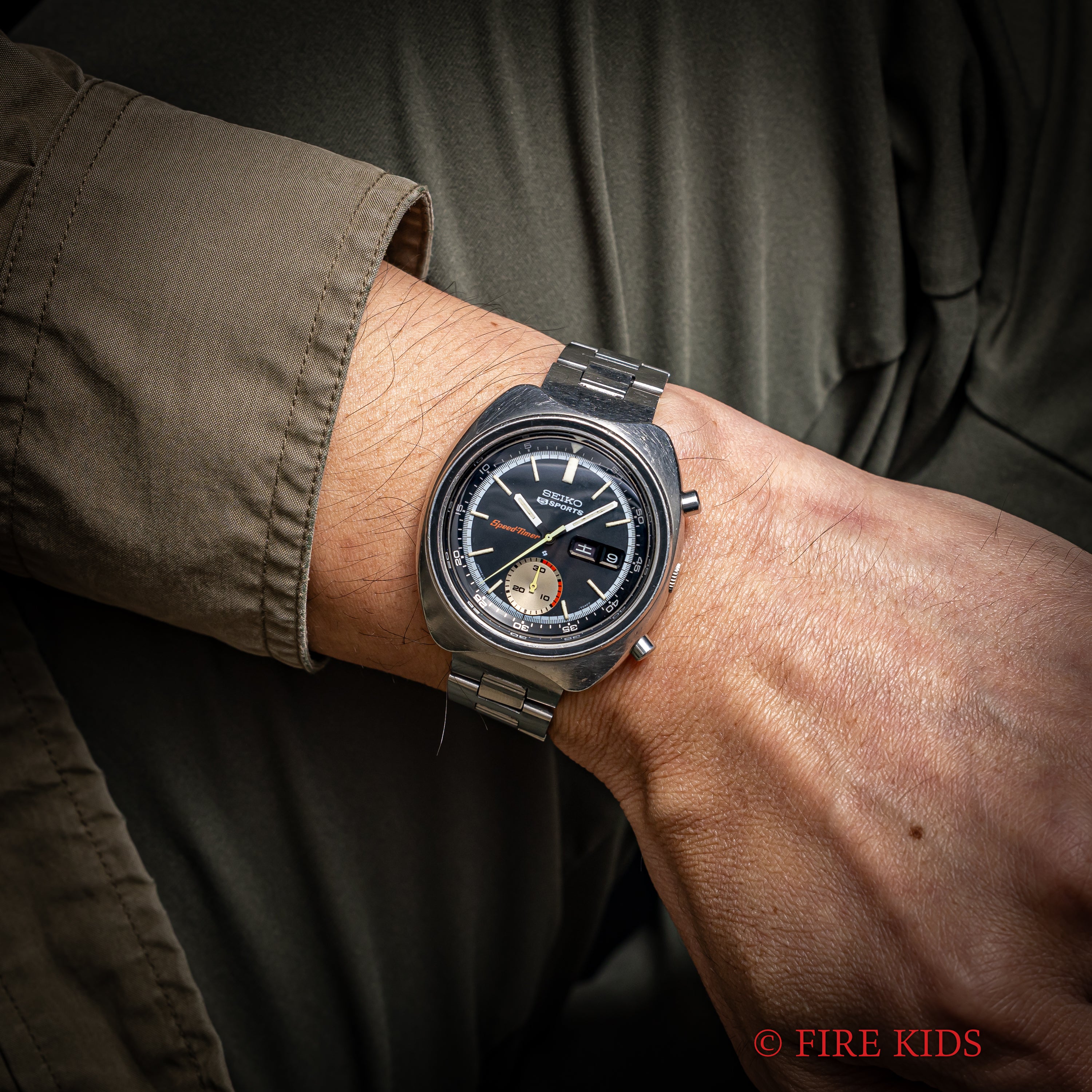 セイコー スピードタイマー 5スポーツ Ref.6139-7020 1971年製 純正ブレス付き Cal.6139B 自動巻きクロノグラフ