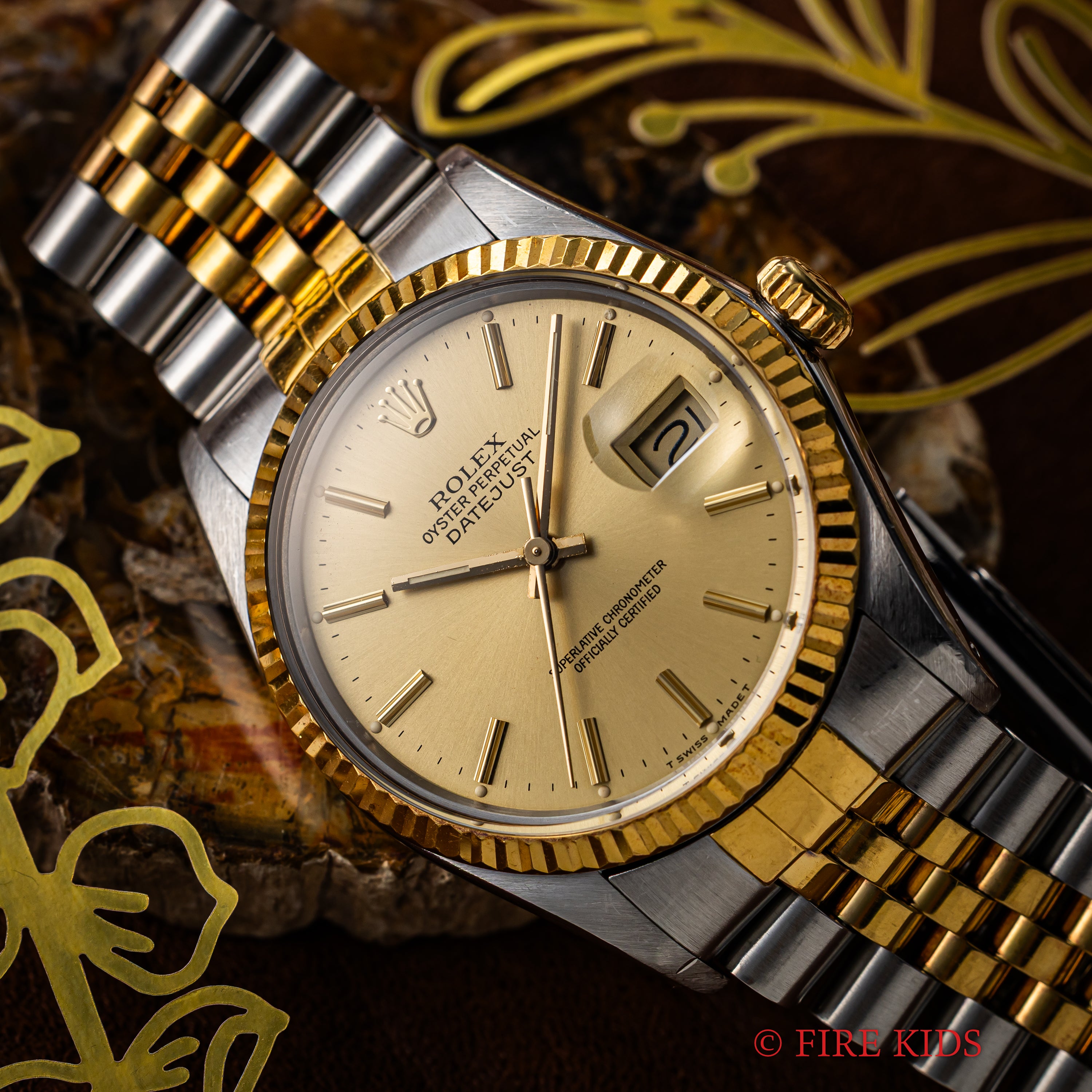 ロレックス デイトジャスト コンビ 1987~88年製 Ref.16013 トリチウム夜光 箱タグ付き