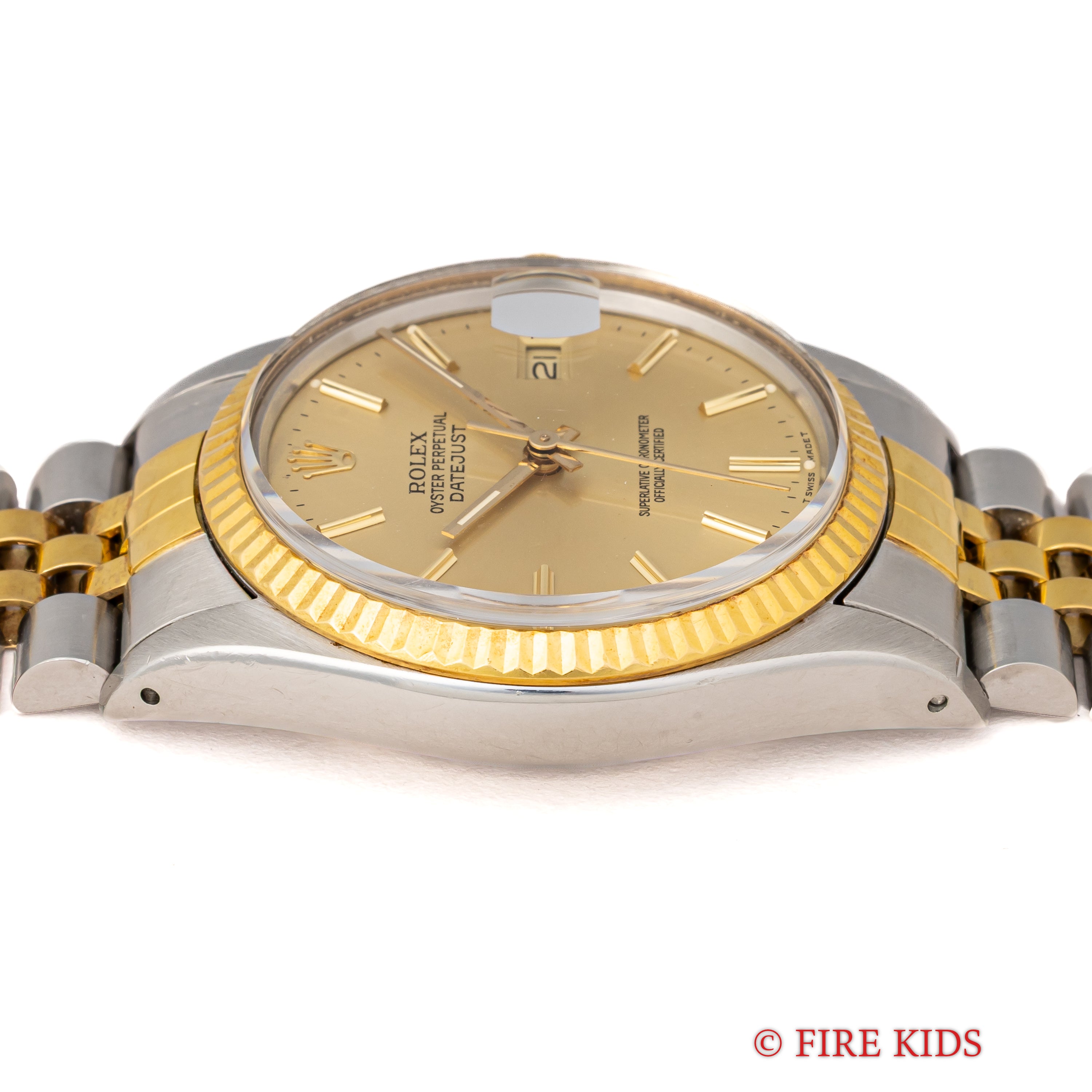 ロレックス デイトジャスト コンビ 1987~88年製 Ref.16013 トリチウム夜光 箱タグ付き