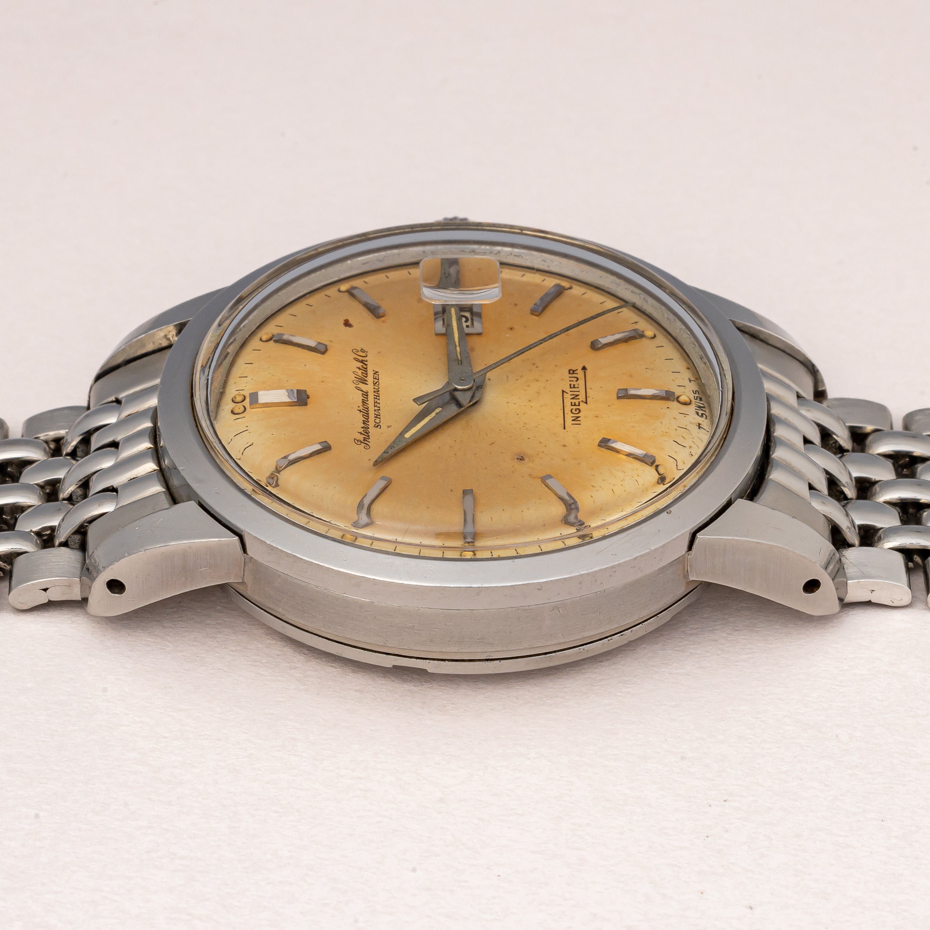 IWC インヂュニア 1963年製 Ref.666AD Cal.8531 純正ゲイフレアーブレス付き