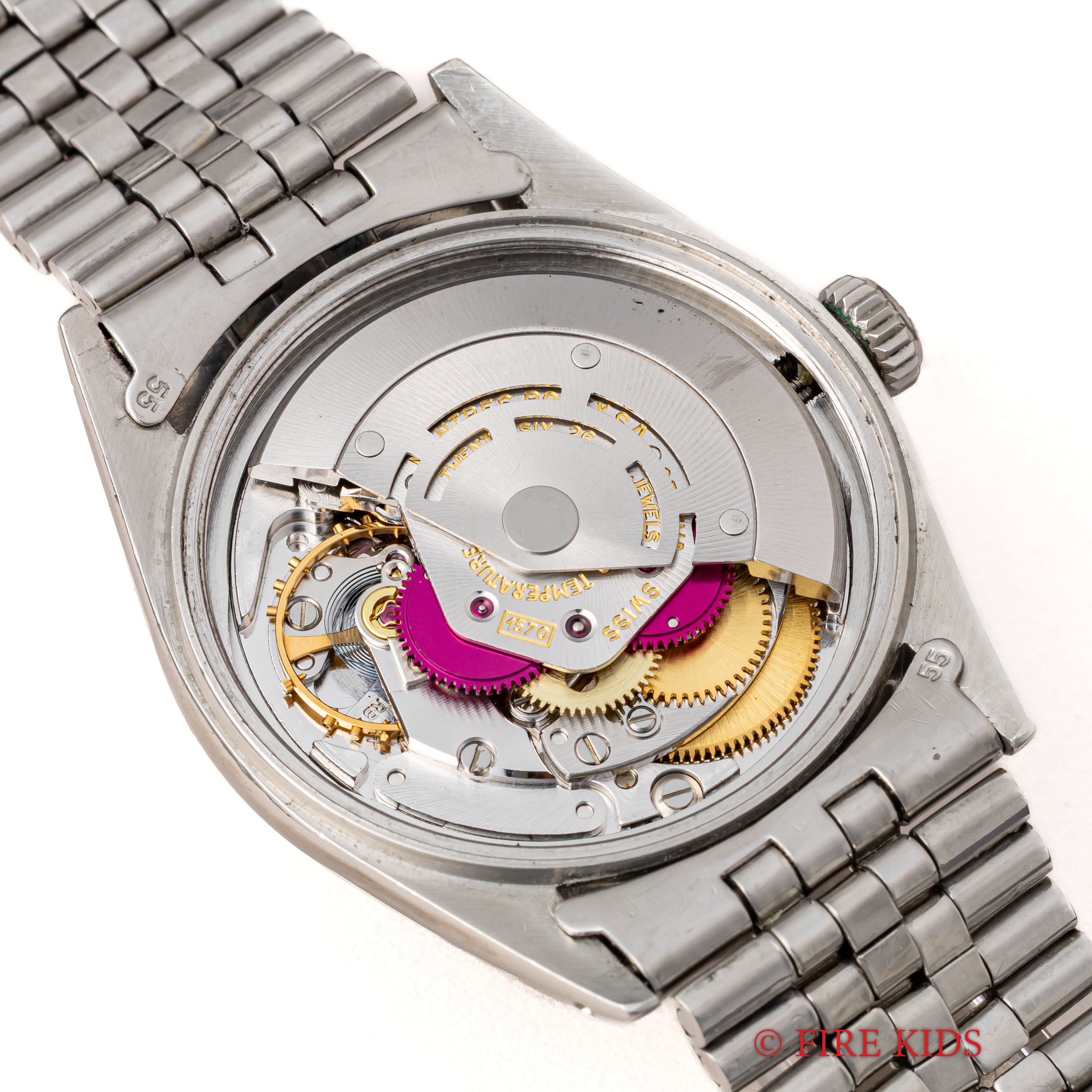 ロレックス デイトジャスト1973年製 マットブラックダイヤル Ref.1601 ホワイトゴールドベゼル 純正ジュビリーブレス