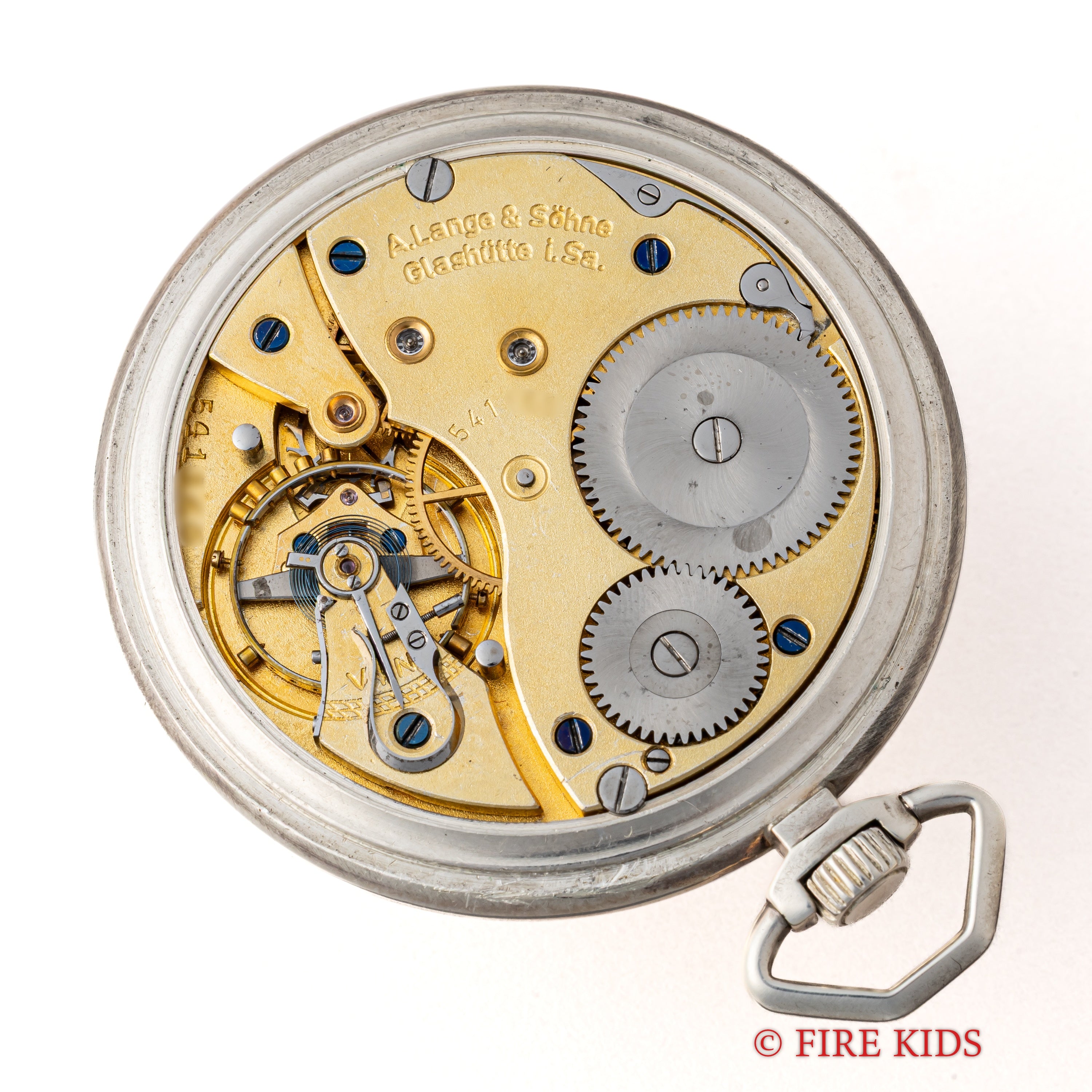 A.ランゲ&ゾーネ 銀無垢懐中時計 1930年代製 アラビアダイヤル 手巻 ジャーマンシルバーケース