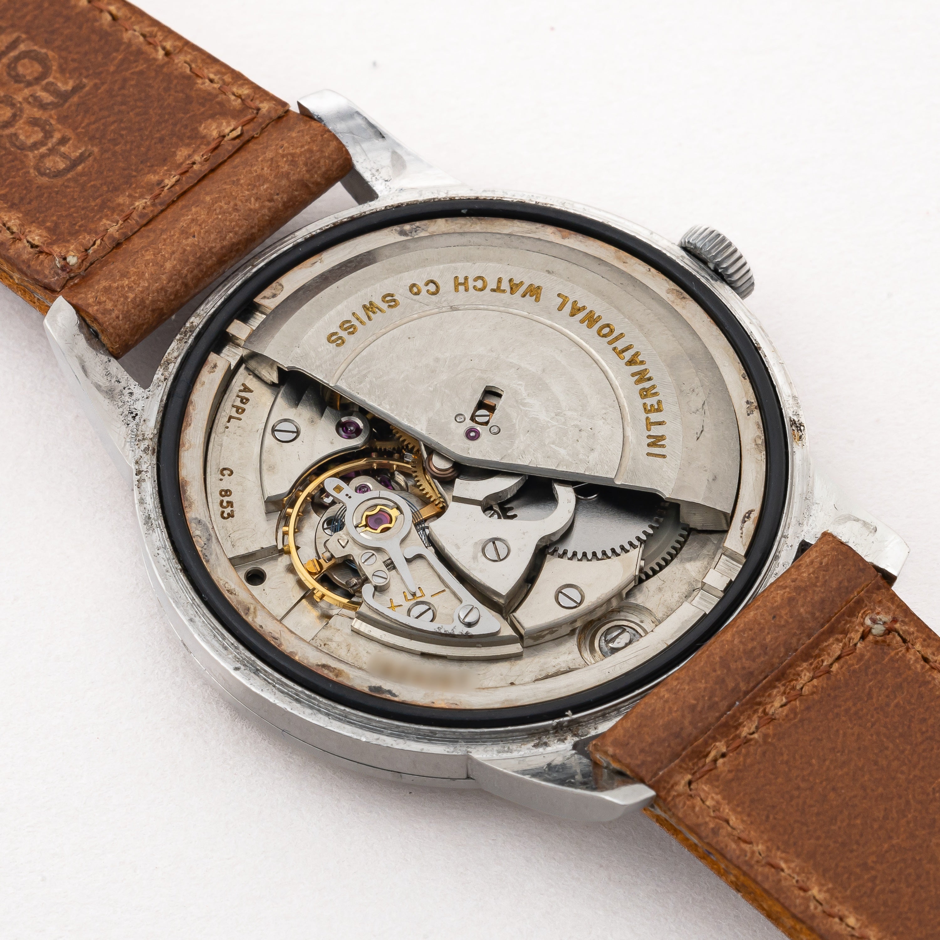 IWC ラウンドケース 1962年製 ペラトン式自動巻き Cal.853 ノンデイト お魚リューズ