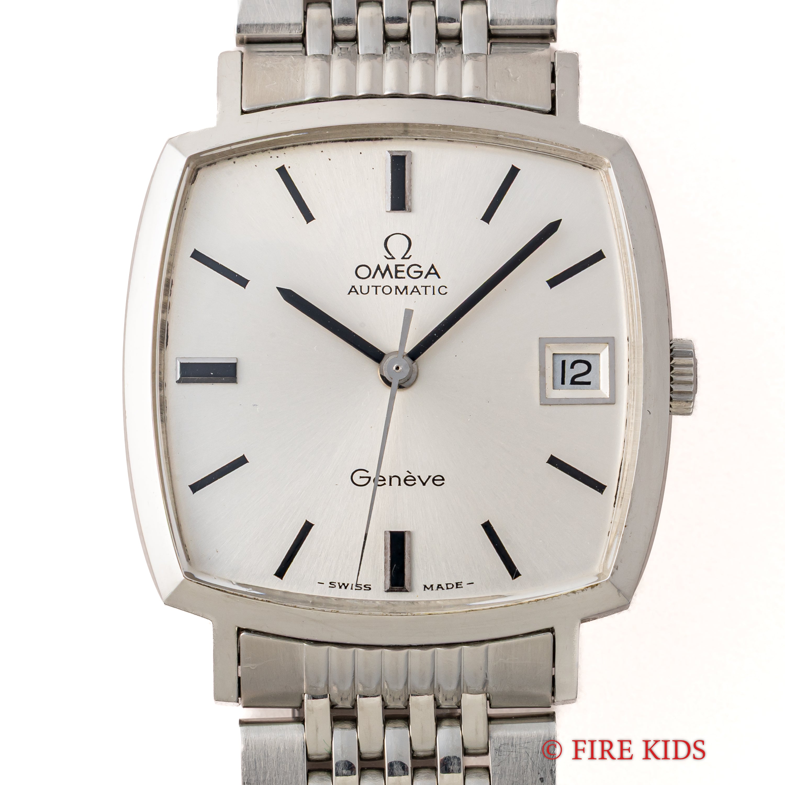 オメガ ジュネーブ 自動巻き スクエア 純正ブレス付き Ref.166.0010 1972年製 Cal.565