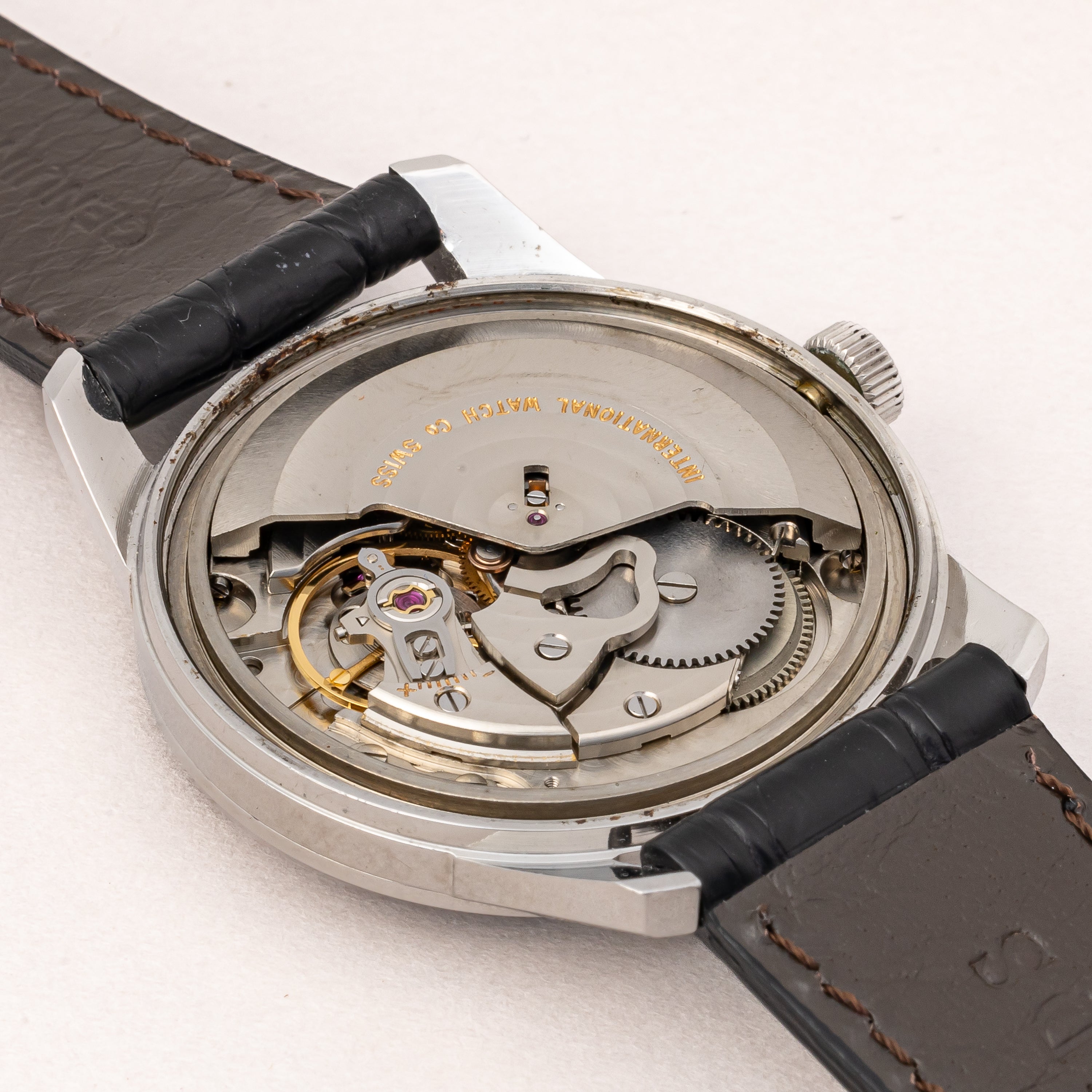 IWC ラウンドケース 1972年製 オートマチック Ref.R810AD ブルーダイヤル