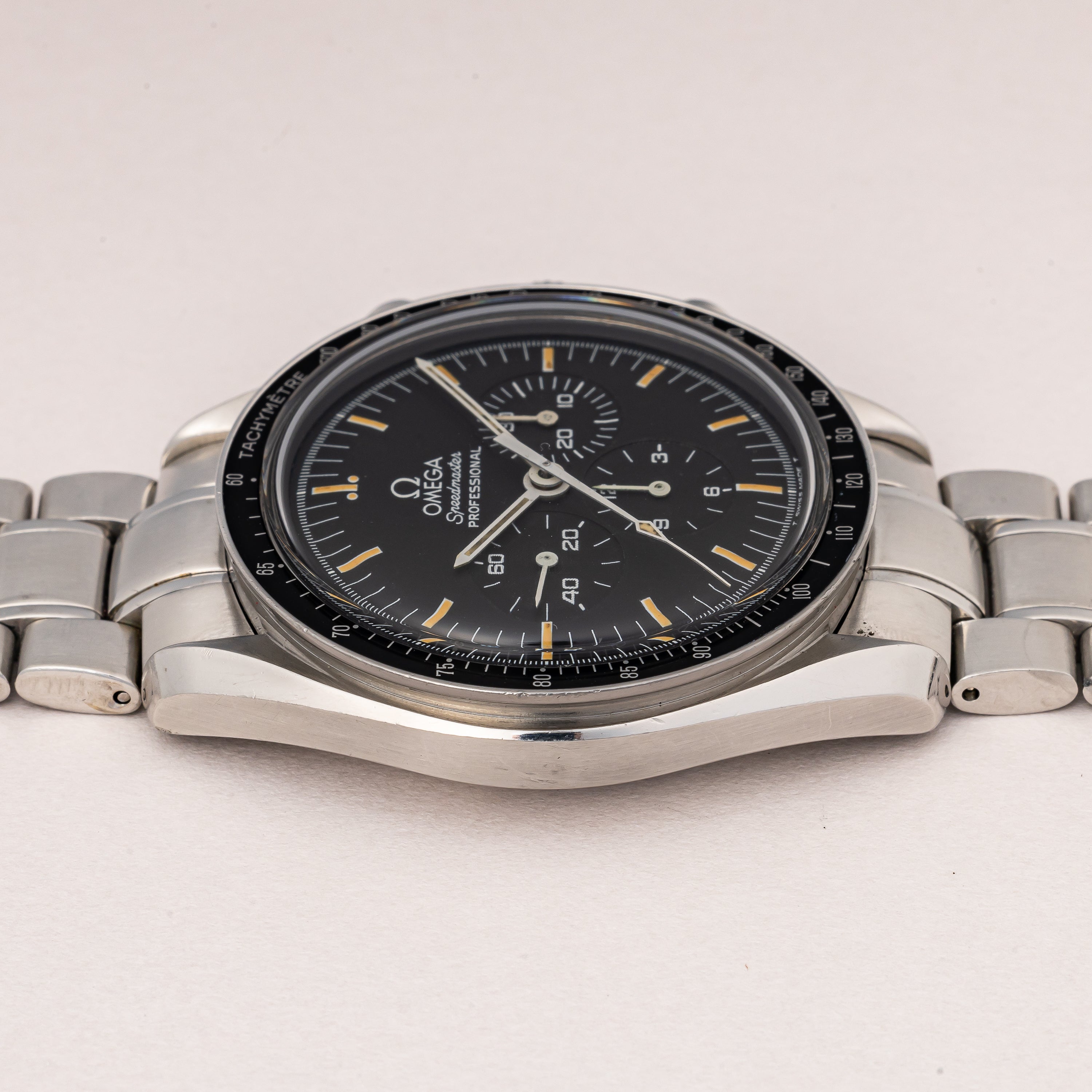オメガ スピードマスター プロフェッショナル 1997年製 Ref.3450808 裏スケルトン 箱、ギャラ付き