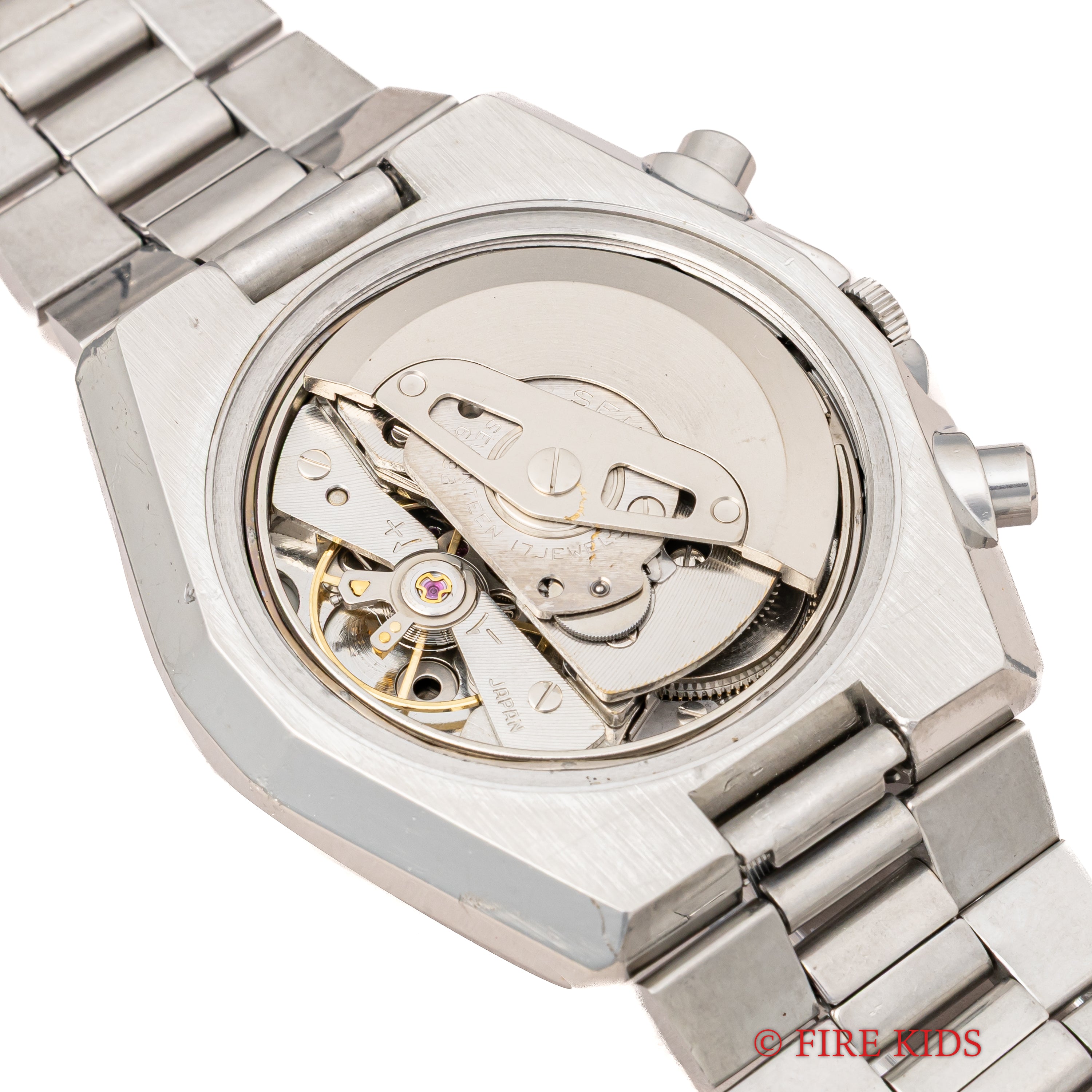 セイコー 自動巻きクロノグラフ 1974年製 Cal.6139B ヘキサゴンケース フランス語曜日 純正ブレス