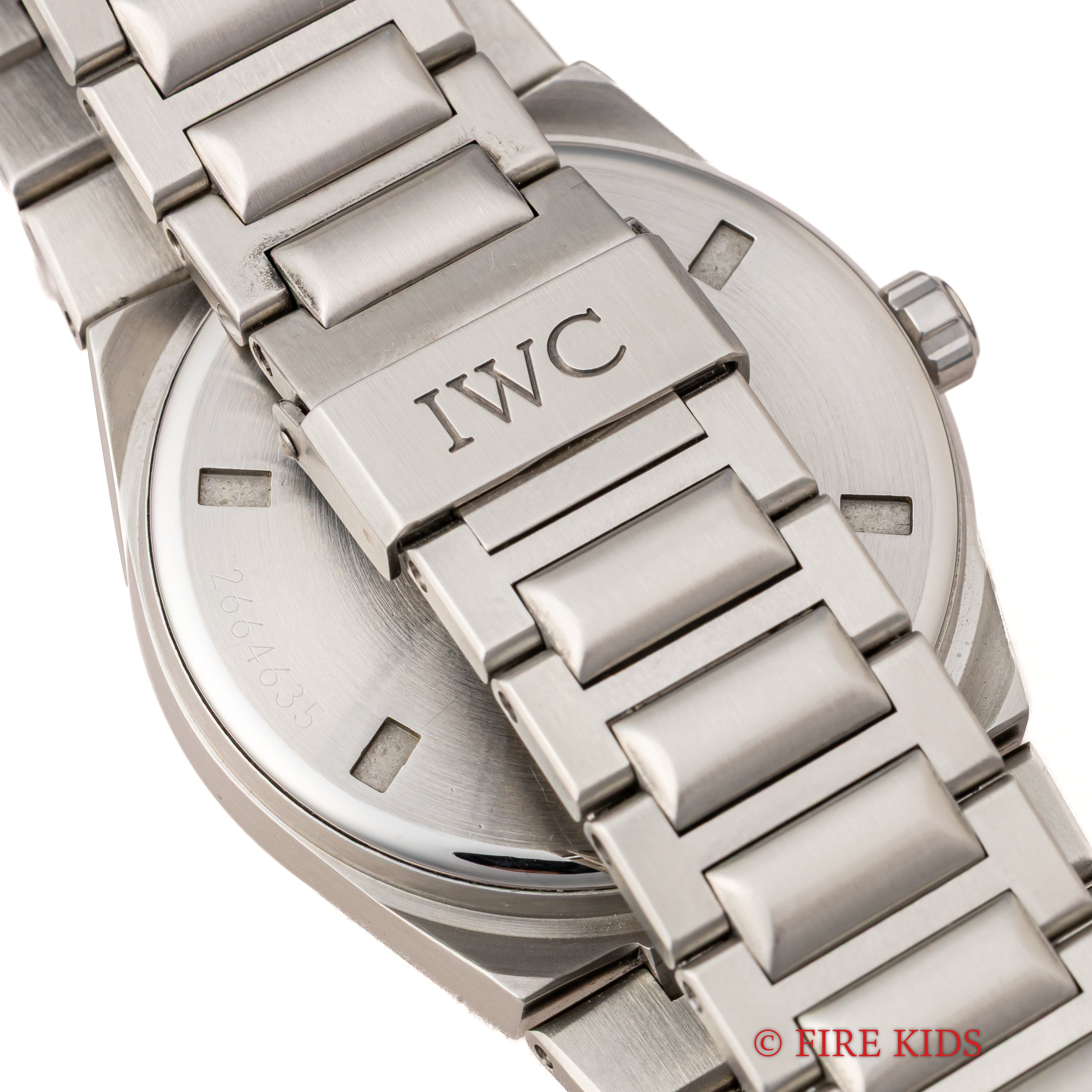 IWC インヂュニア 1997年製 ブラック文字盤 クロノメーター自動巻 Ref.3521 Cal.887/2