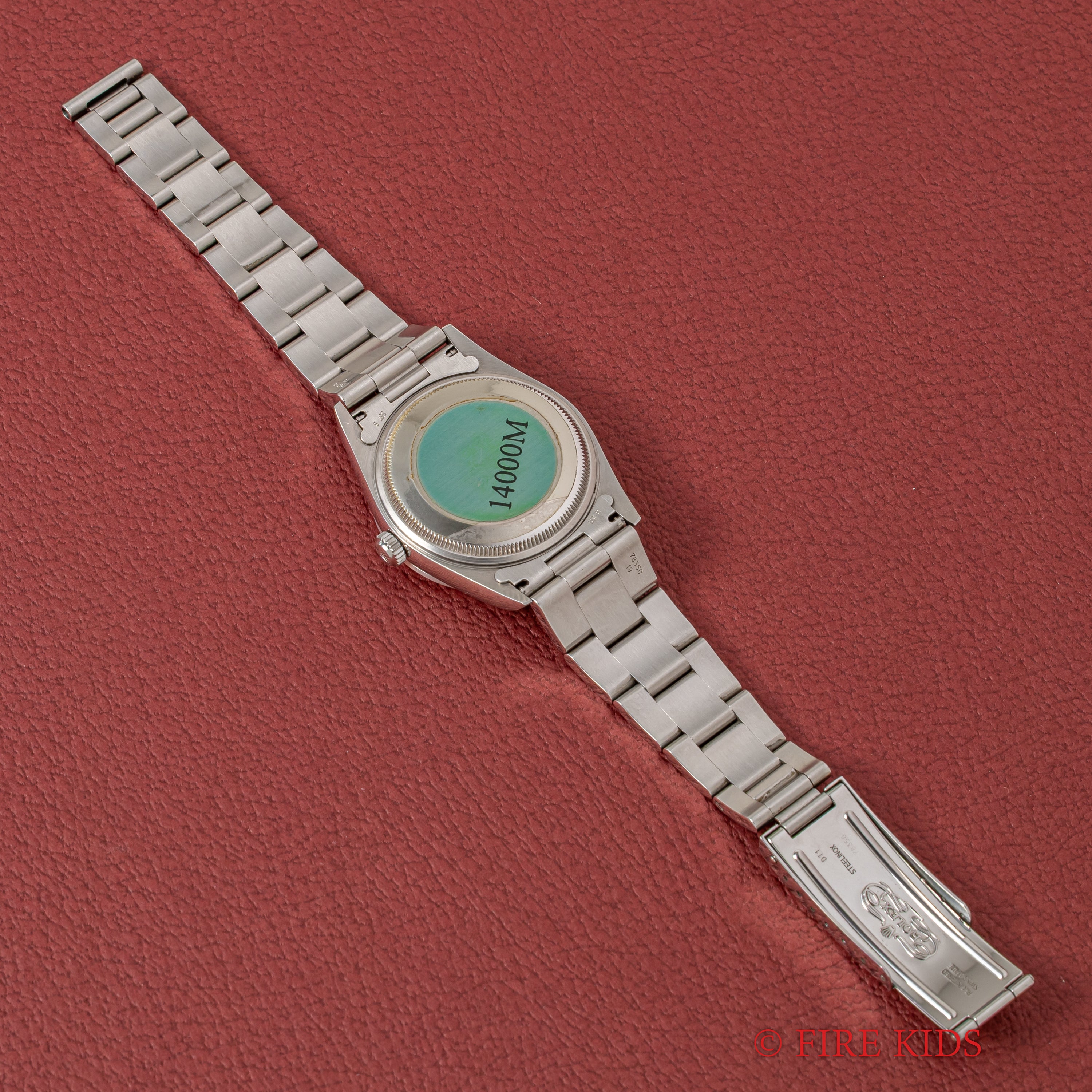 ロレックス エアキング 2001年製 Ref.14000M ブルーダイヤル Cal.3130 純正オイスターブレス