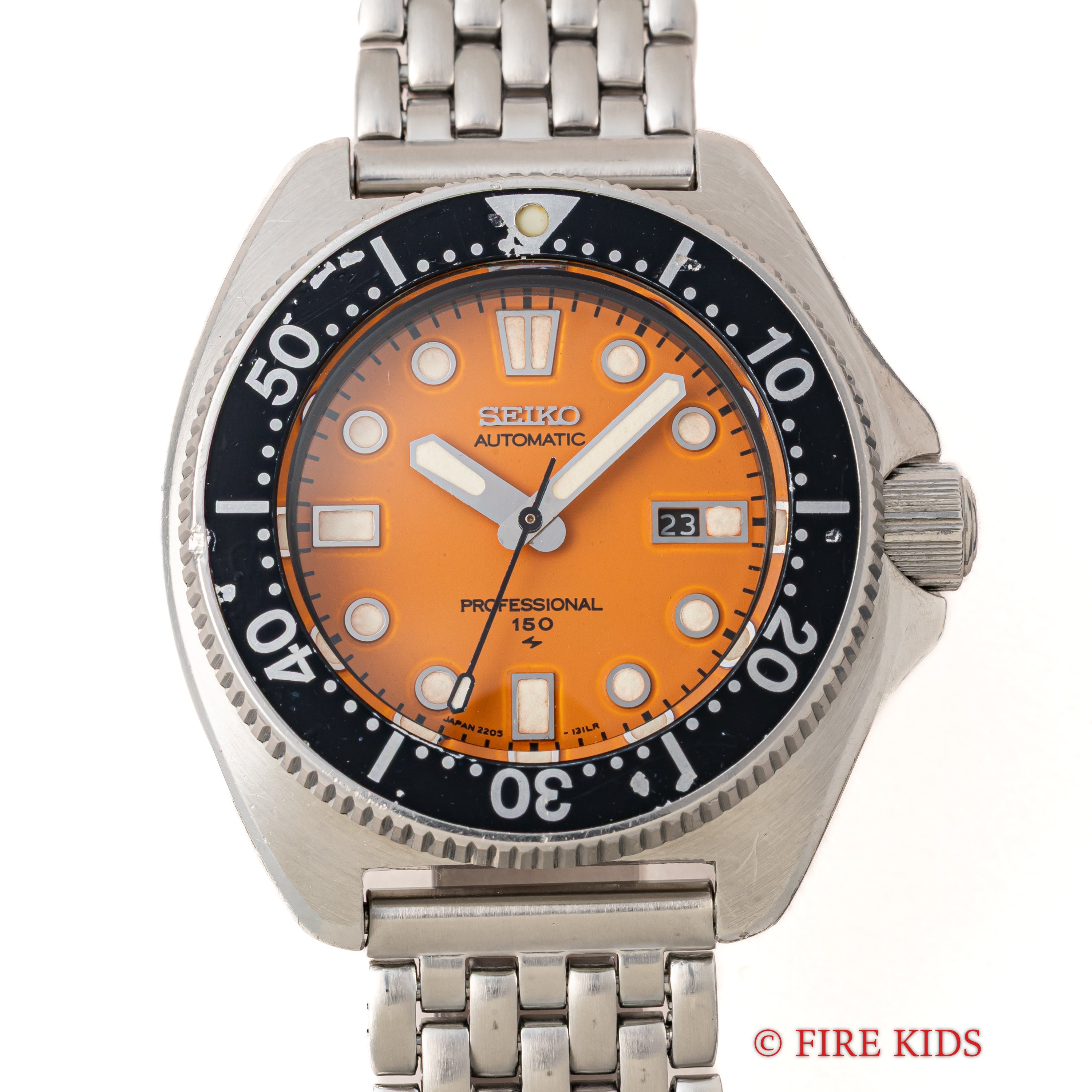 セイコー プロフェショナルダイバー 150m 1977年製 ボーイズサイズ オレンジダイヤル