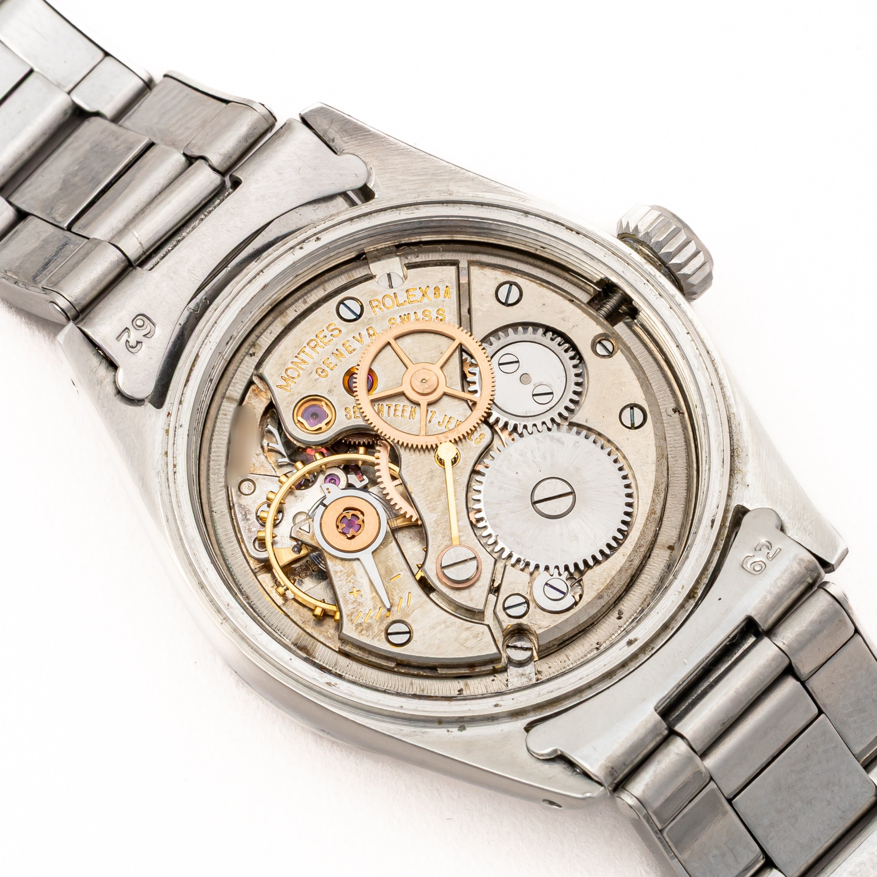 ロレックス オイスターロイヤル 手巻き 1957年製 Ref.6444 Cal.1210 リベットブレス付き