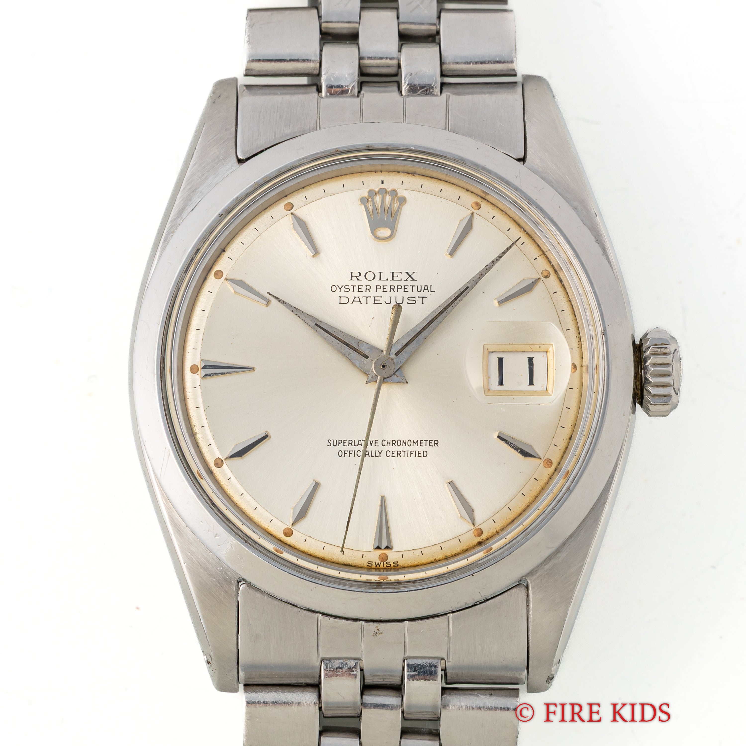 ロレックス デイトジャスト 1960年製(昭和35年製) Ref.1600 スムースベゼル 純正ジュビリーブレス付き