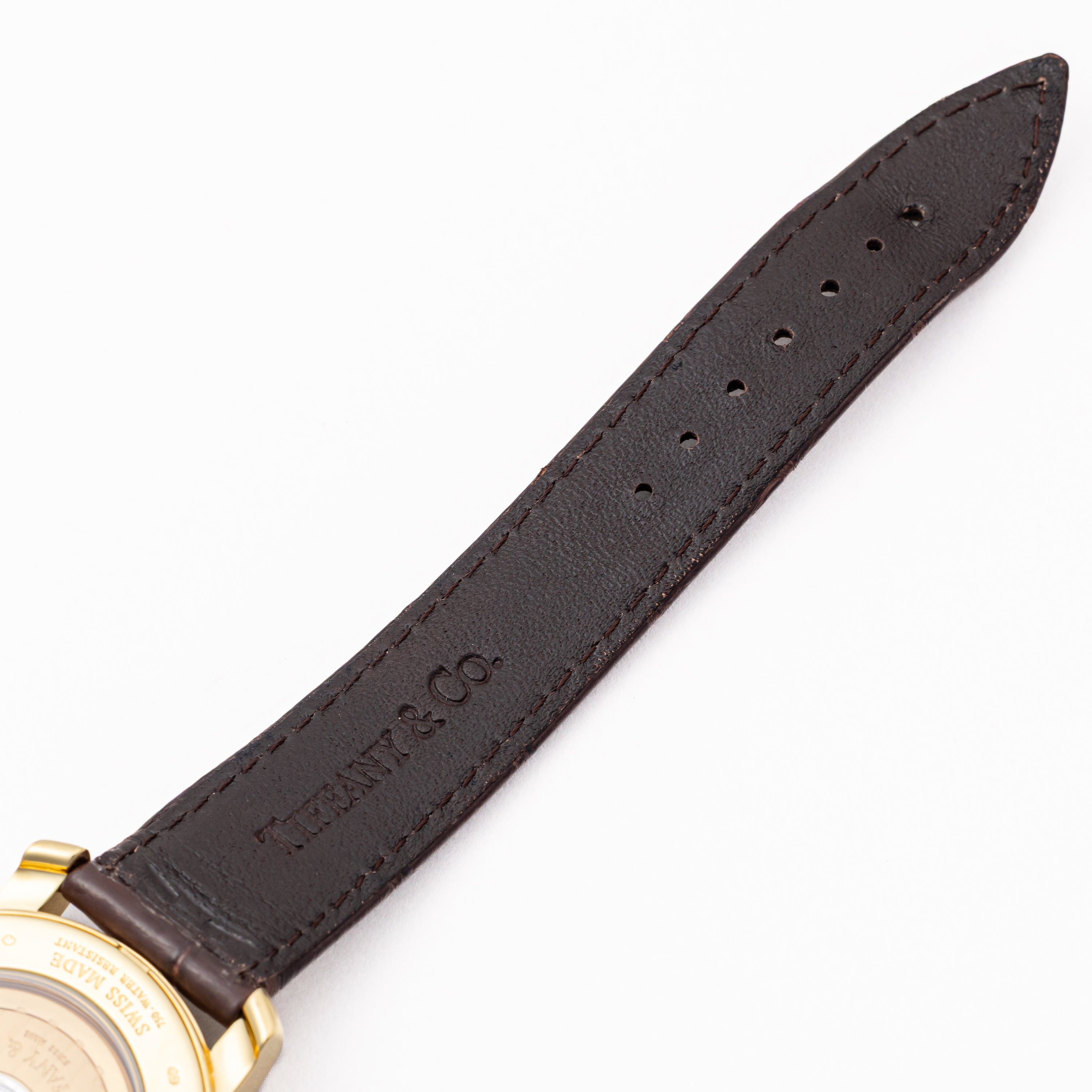 ティファニー マーククーペ 18金無垢 2003年製 クロノメーター自動巻き 純正18金無垢尾錠、箱、ギャラ付き