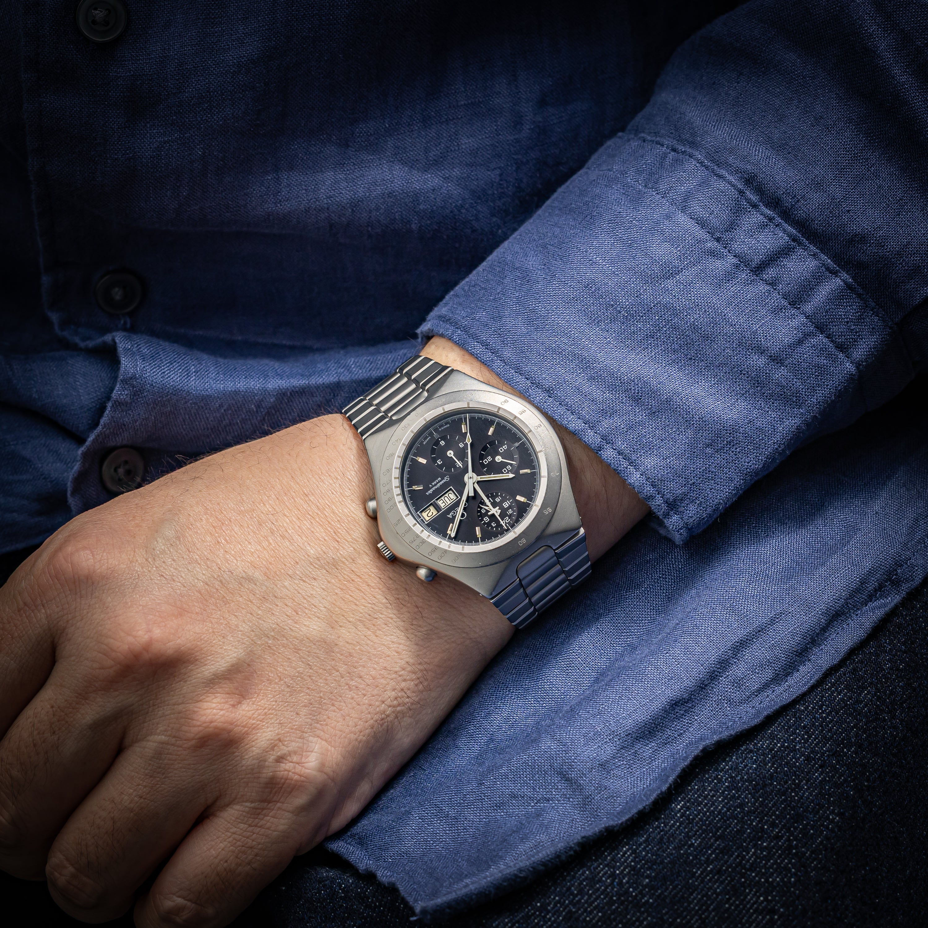 オメガ スピードマスター マーク5 自動巻き 1985年製 Ref.376.0806 Cal.1045 ジャーマン