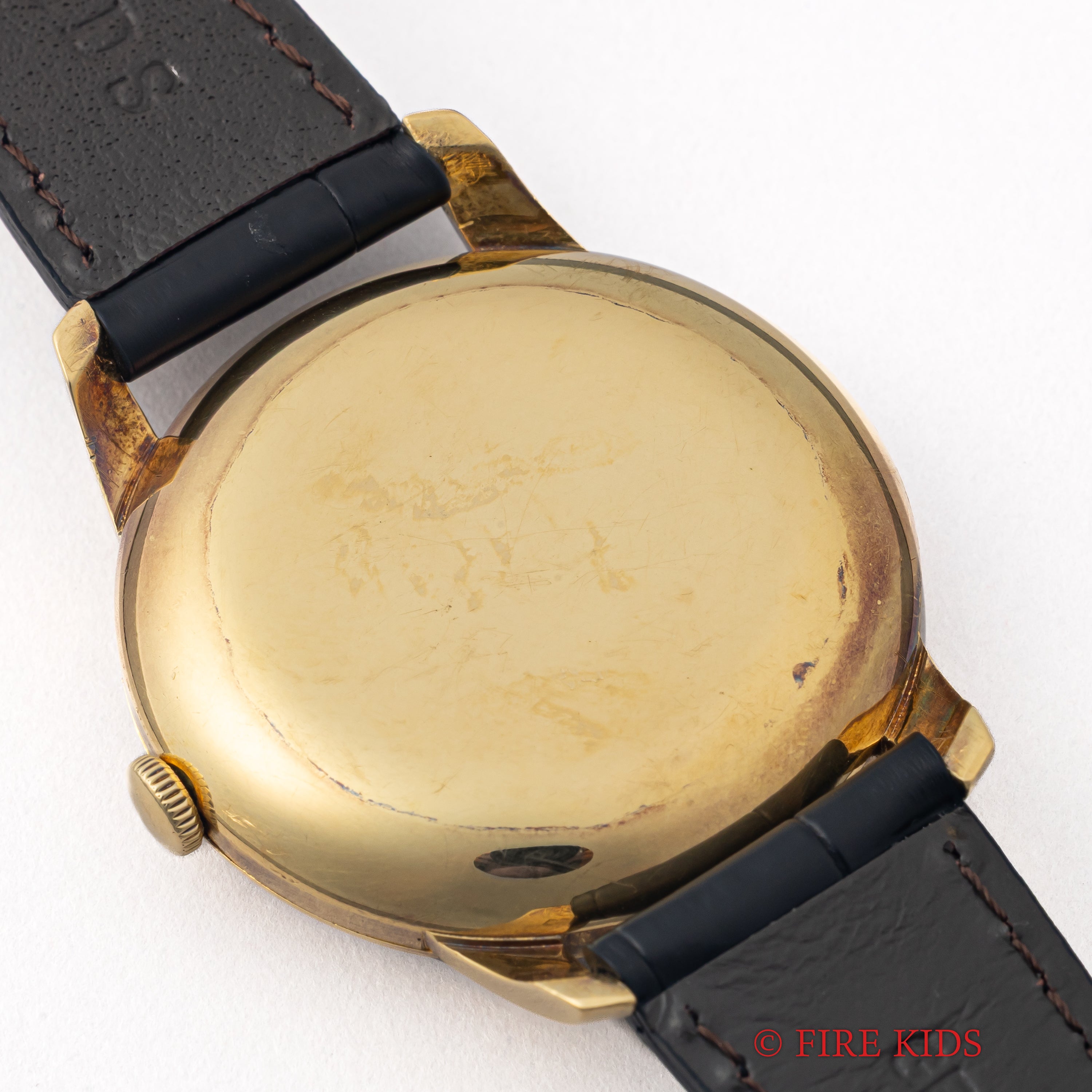 IWC 18金無垢ラウンドケース 1954年製 ブラックミラーダイヤル ペラトン式自動巻Cal.852