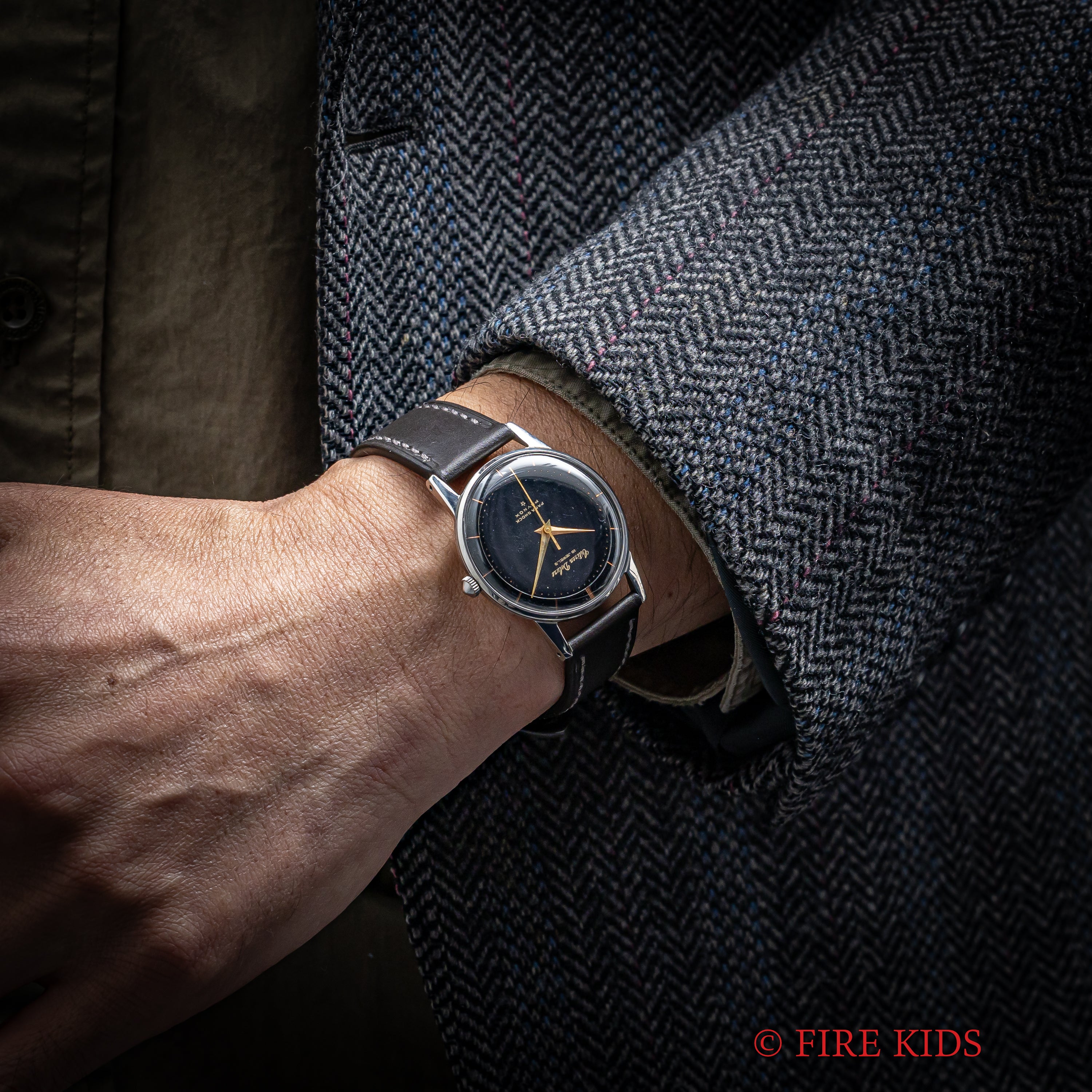 シチズン デラックス 1959年製 19石15070SS オリジナルブラックダイヤル