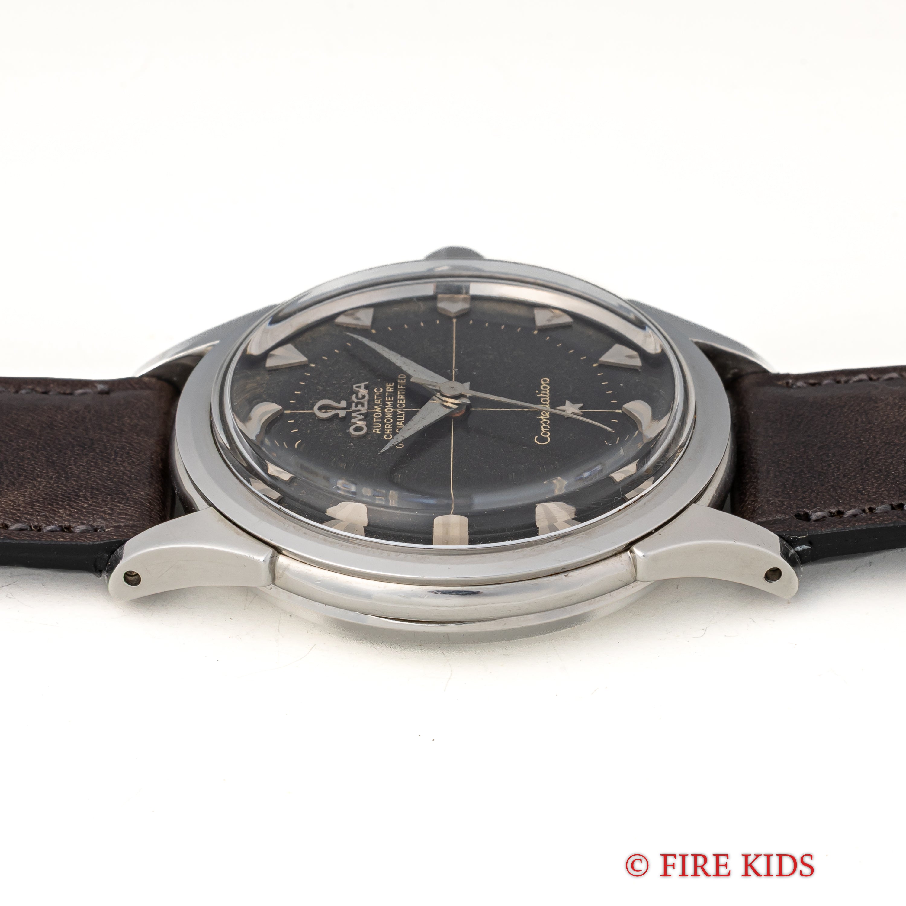 オメガ コンステレーション 12角 ブラックギルトダイヤル 1956年製 Ref.2852 11 SC ハートインデックス