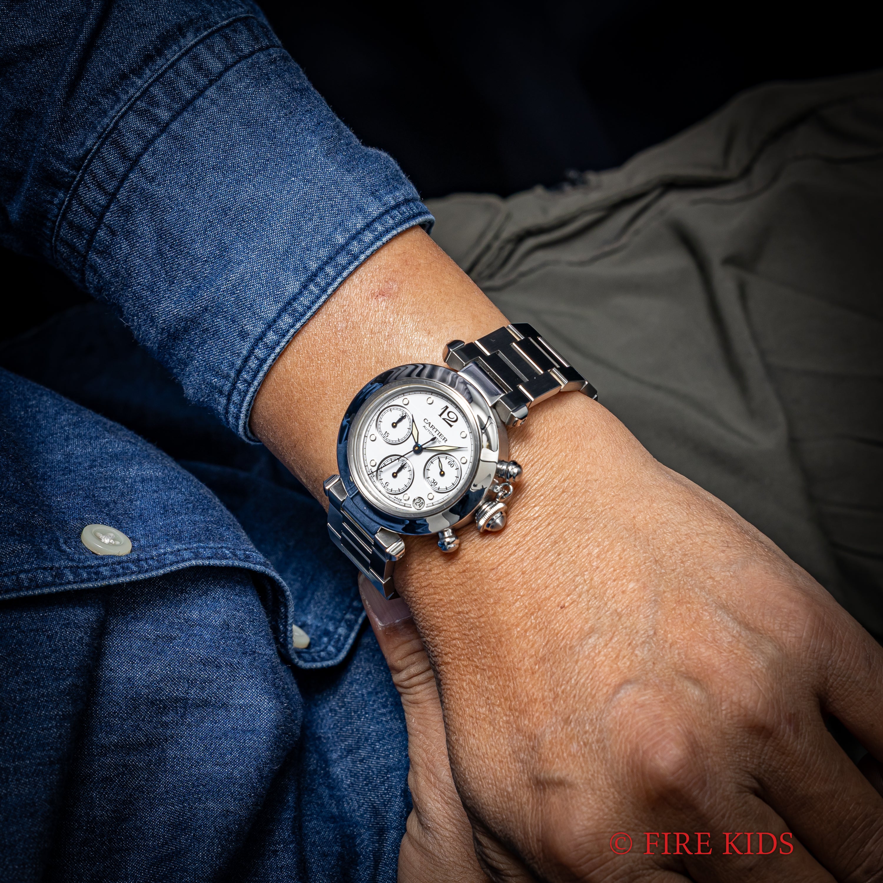 カルティエ パシャ クロノグラフ Ref.2412 1990年代製 自動巻き