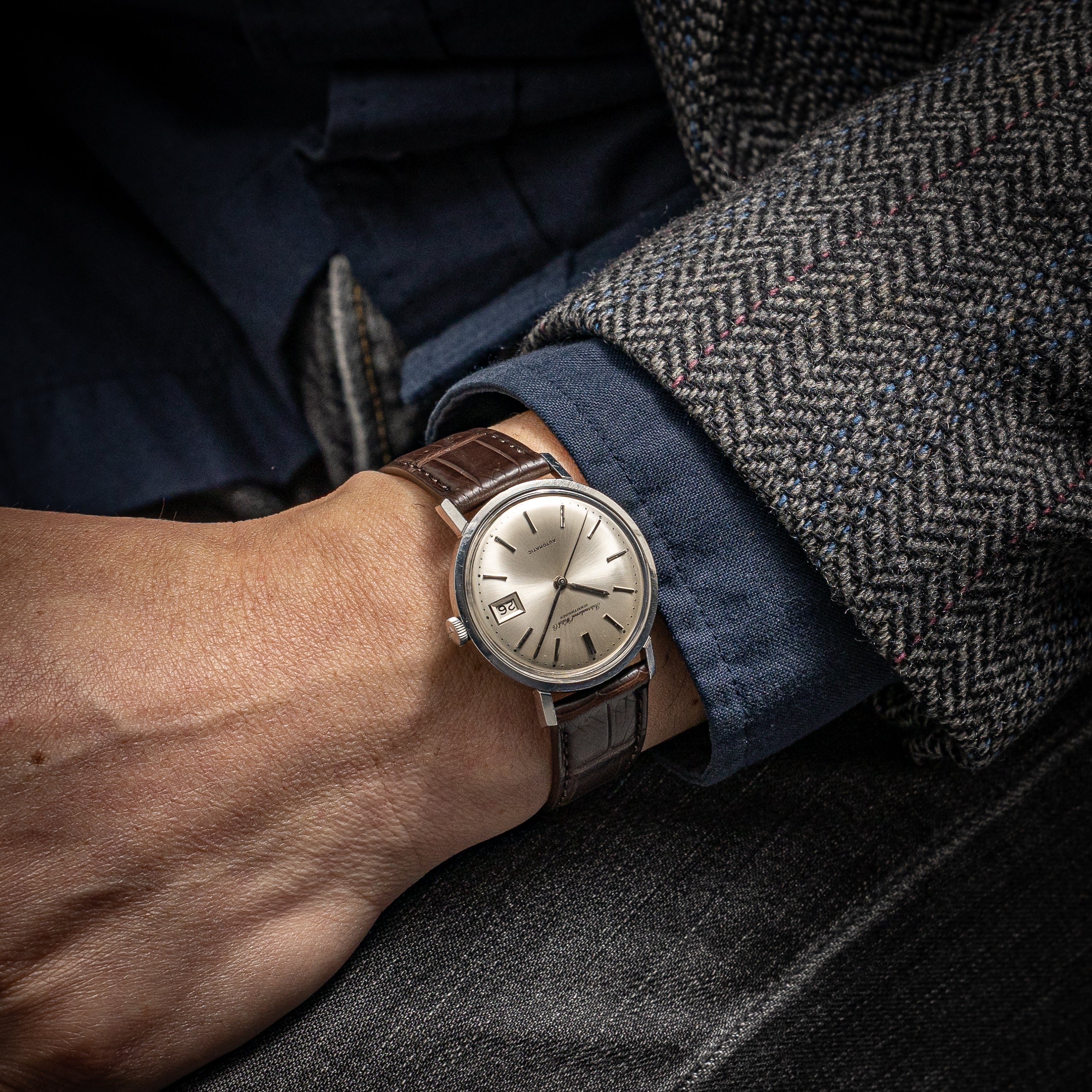 IWC ラウンドケース 1966年製 ペラトン式自動巻き Cal.8541 Ref.808A ボンベダイヤル