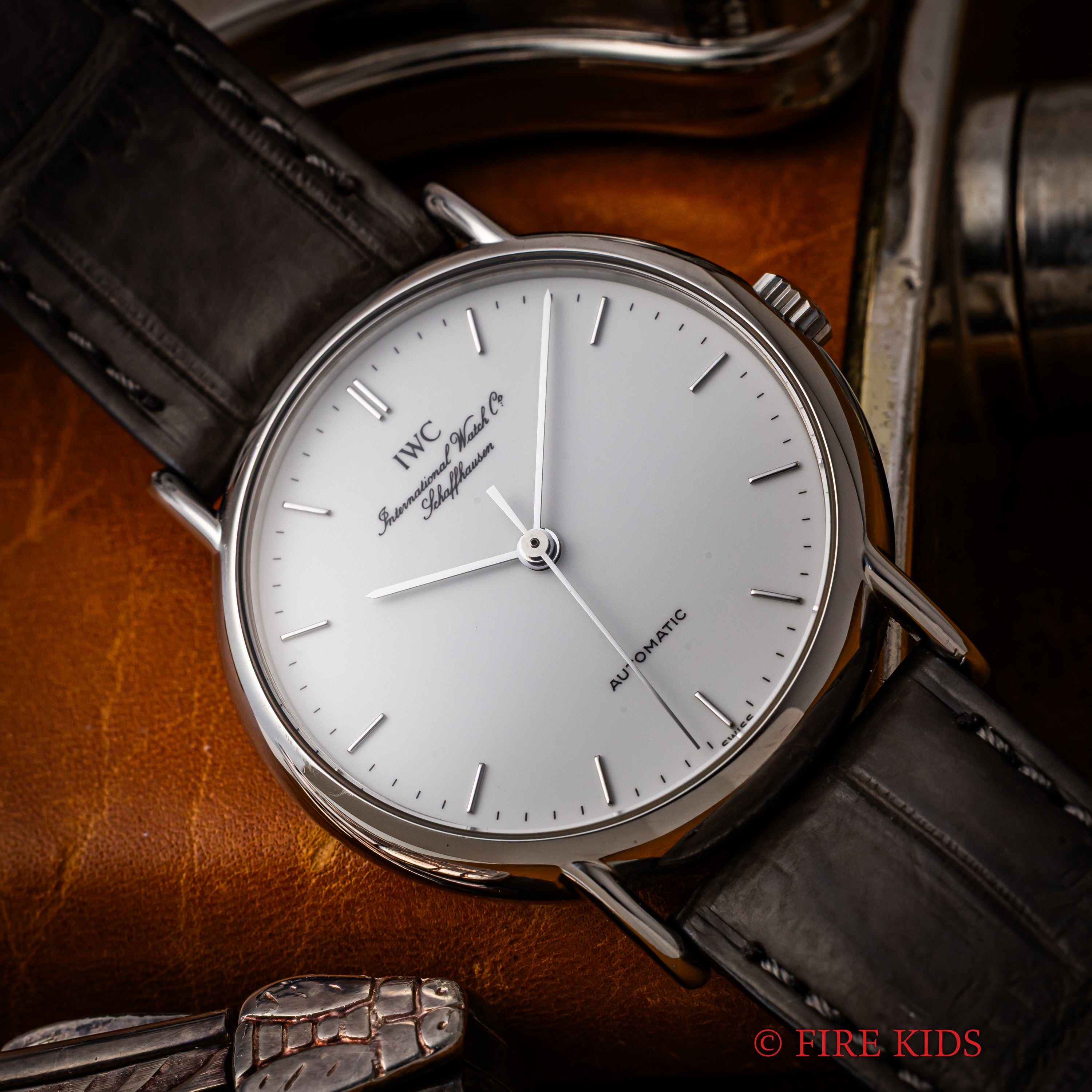 IWC ポートフィノ ノンデイト 1991年製 自動巻 ホワイトエナメルダイヤル 純正尾錠付き