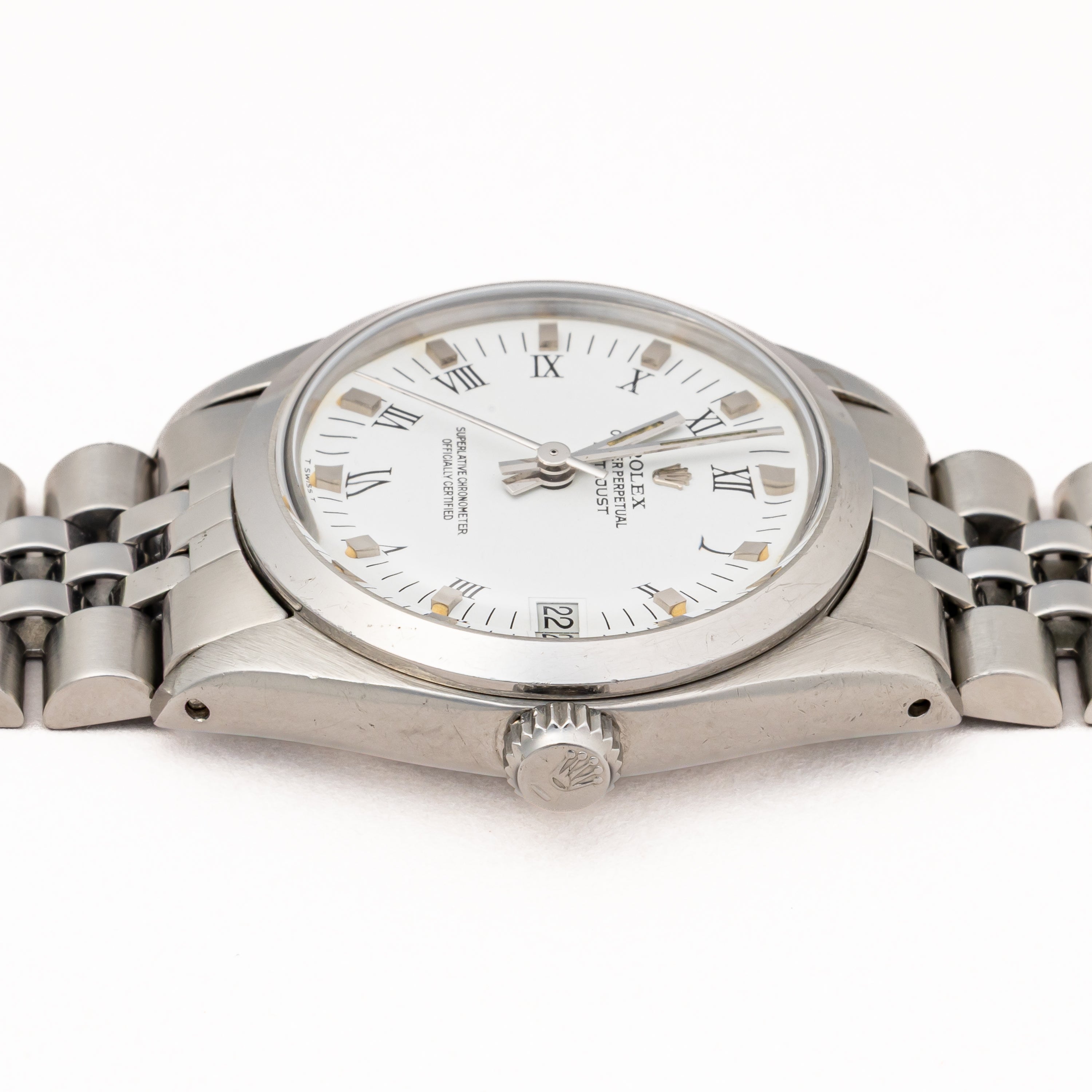 ロレックス デイトジャストボーイズ スムースベゼル ホワイトローマン 自動巻き 1978年製 Ref.6824 Cal.2030