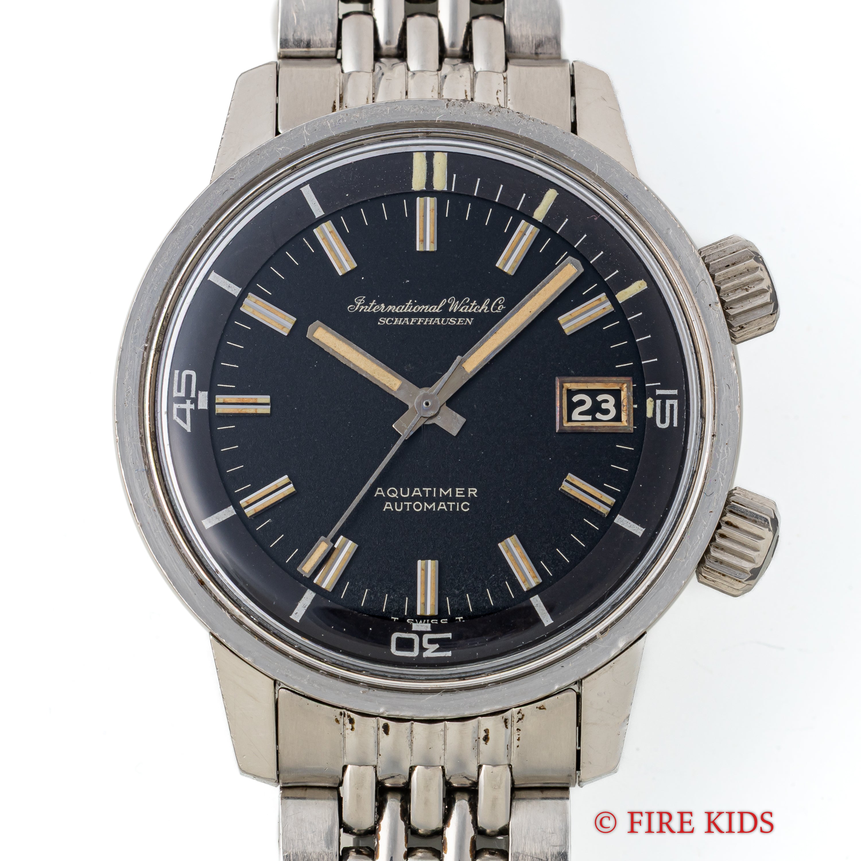 IWC アクアタイマー ファーストモデル 1969年製 ブラックダイヤル Ref.812 Cal.8541 GFライスブレス