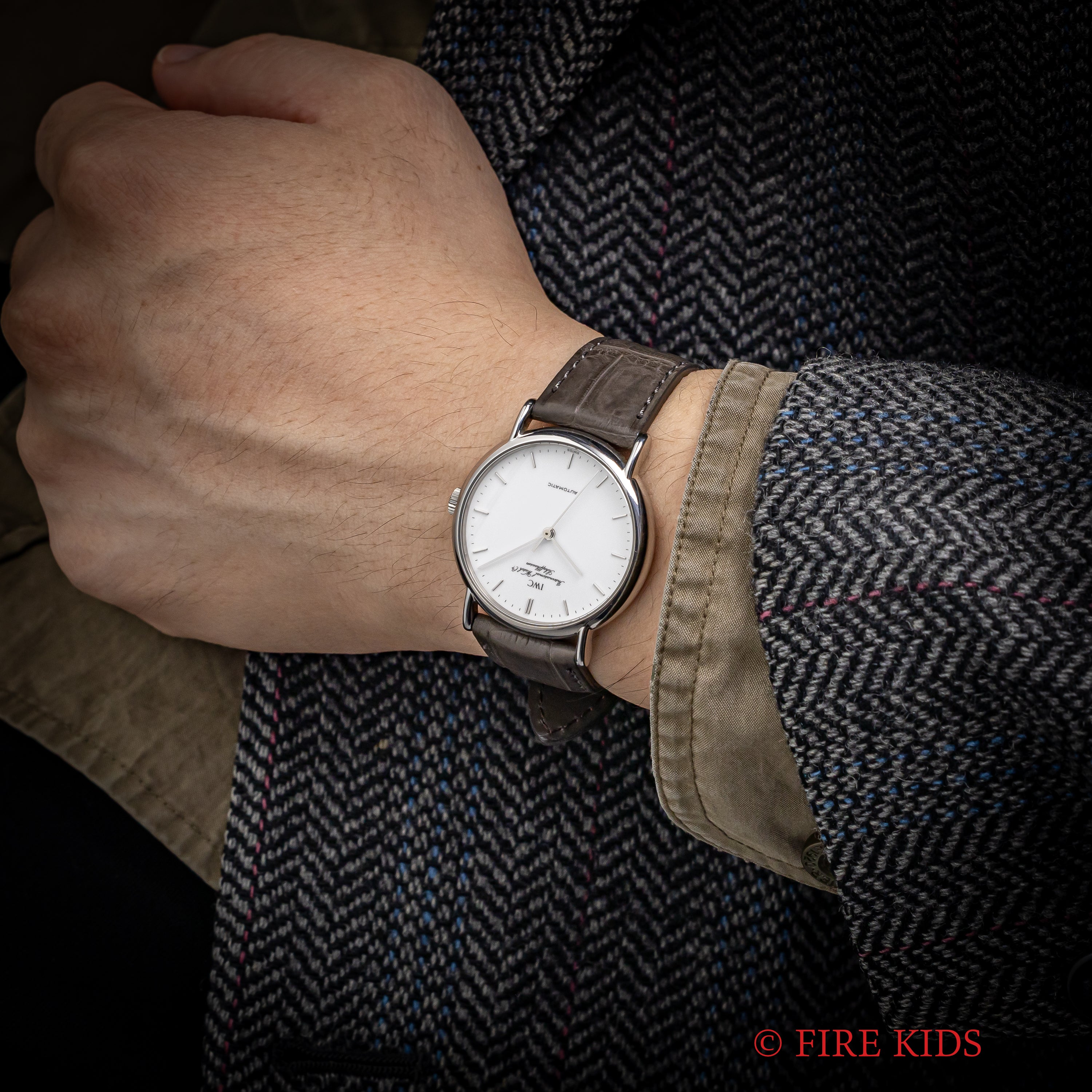 IWC ポートフィノ ノンデイト 1991年製 自動巻 ホワイトエナメルダイヤル 純正尾錠付き