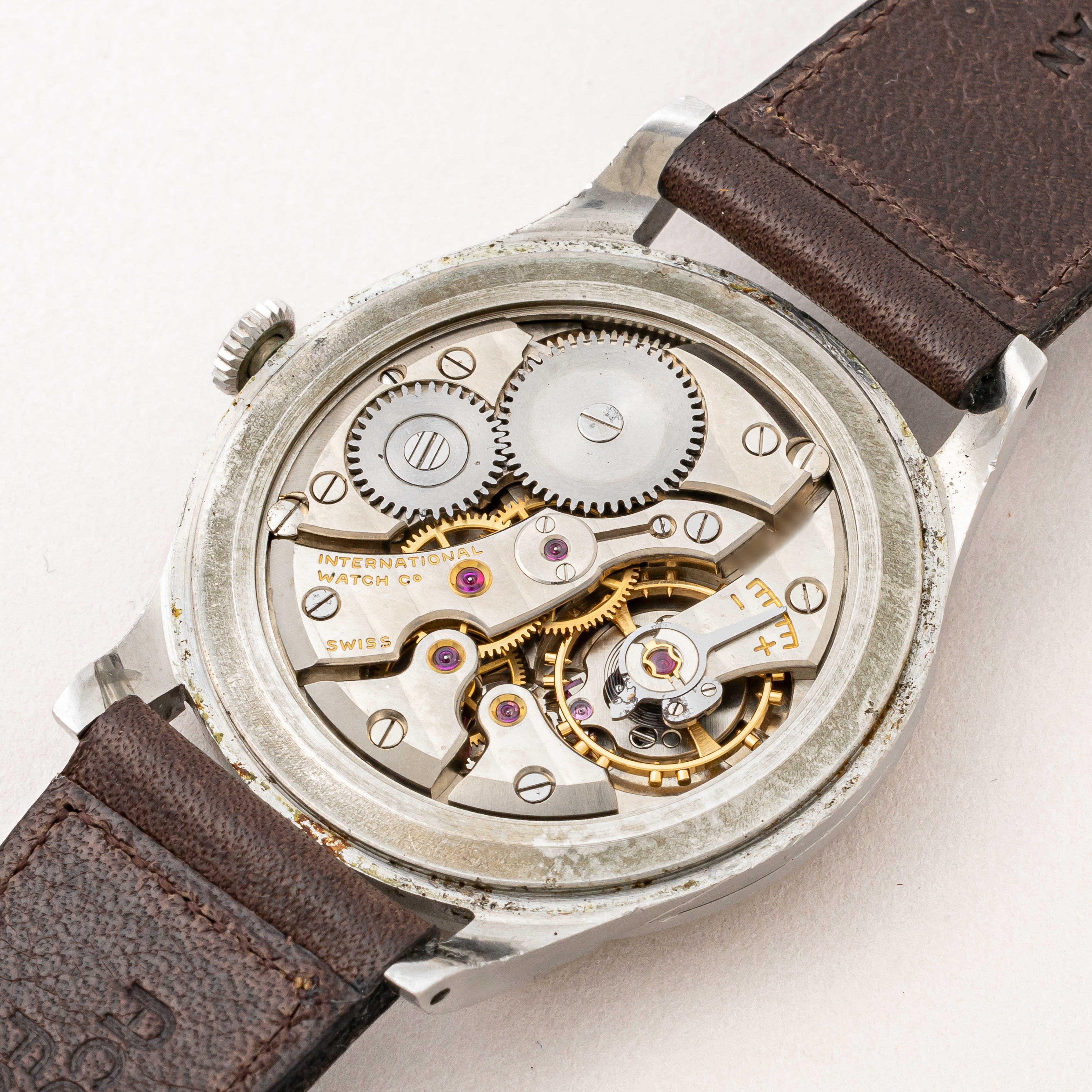 IWC ラウンドケース 1957年製 手巻き Cal.89