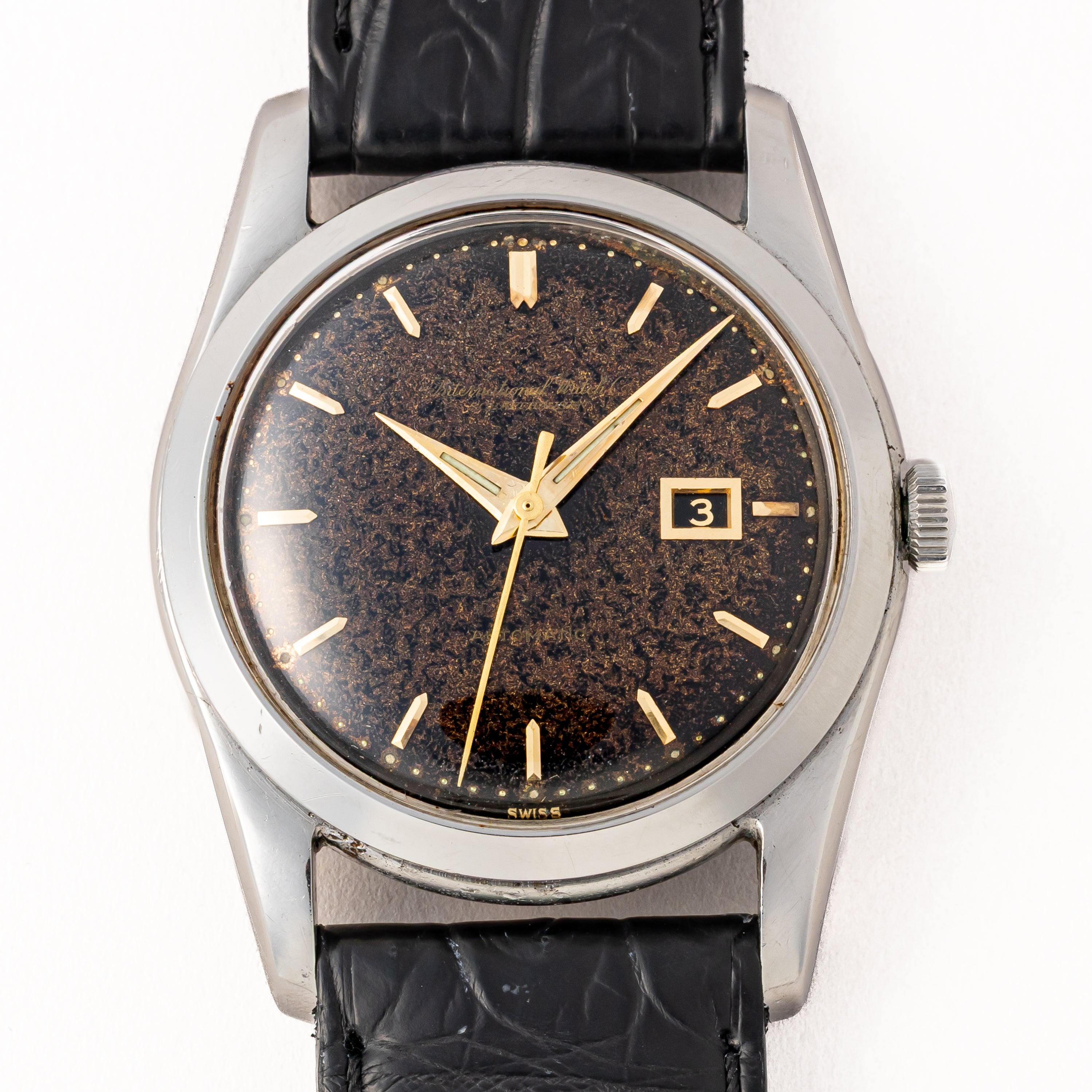 IWC ギルトダイヤル ブラウンチェンジ 寄り目 1963年製 ペラトン式自動巻き Cal. 8531