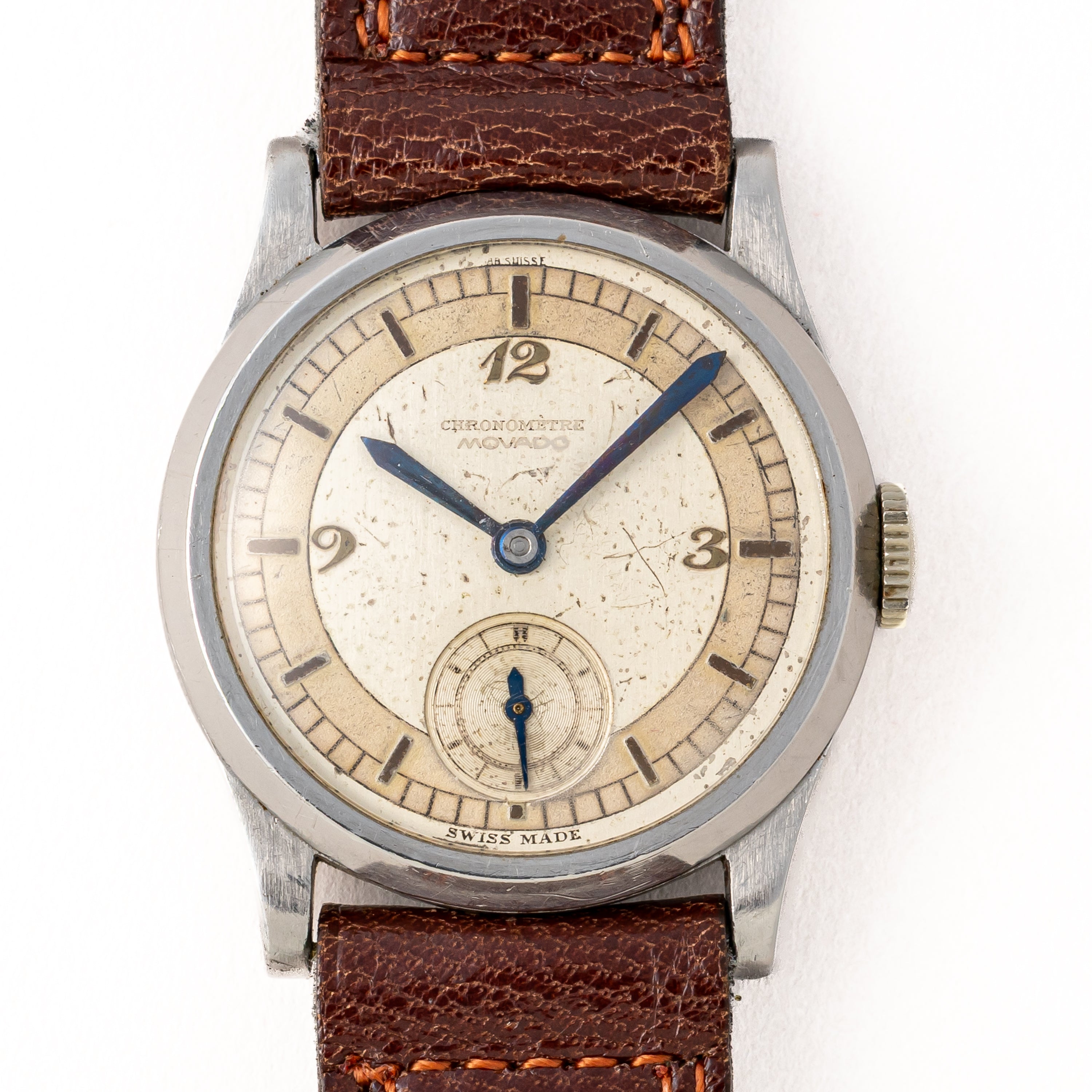 モバード セクターダイヤル ブレゲ数字 手巻き 1940年代製 Cal.150MN