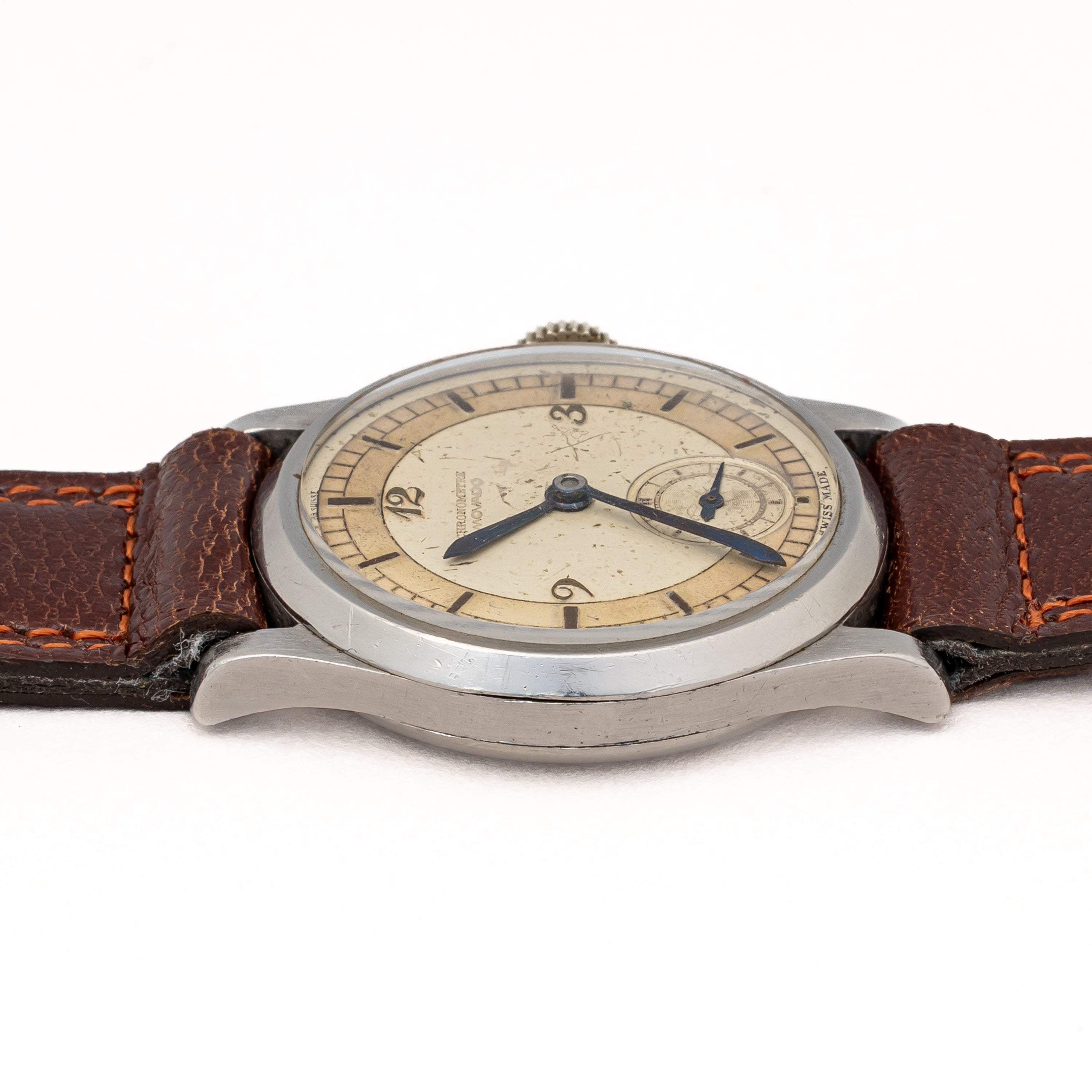 モバード セクターダイヤル ブレゲ数字 手巻き 1940年代製 Cal.150MN