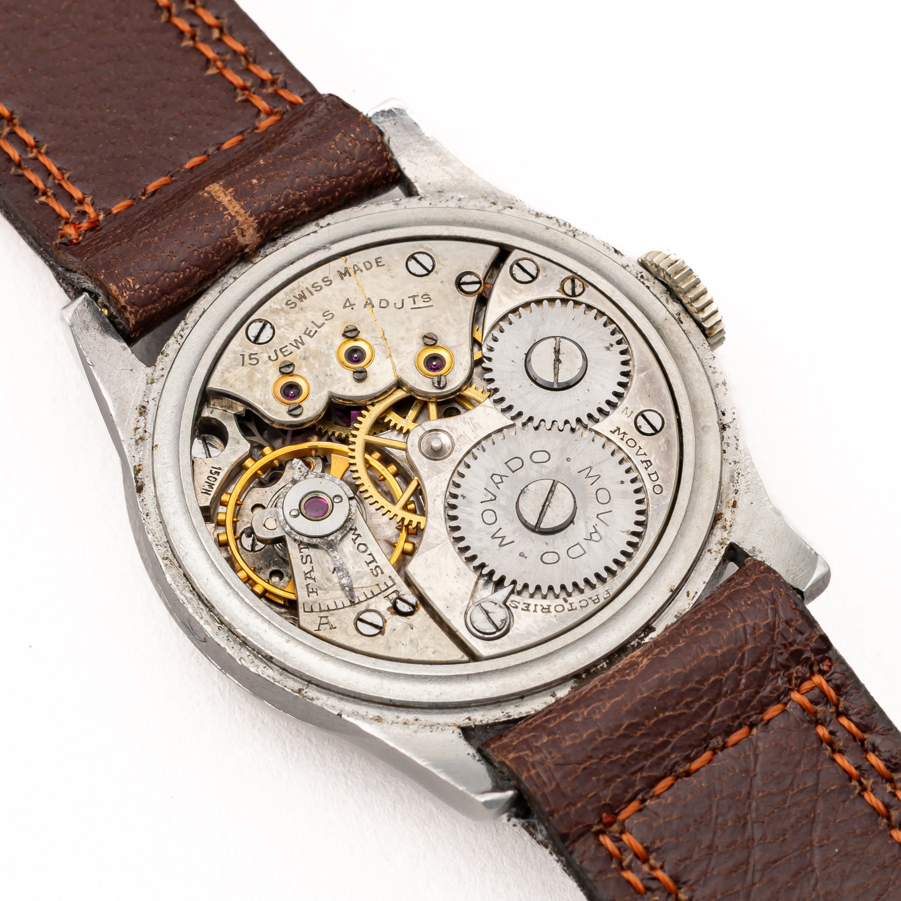 モバード セクターダイヤル ブレゲ数字 手巻き 1940年代製 Cal.150MN