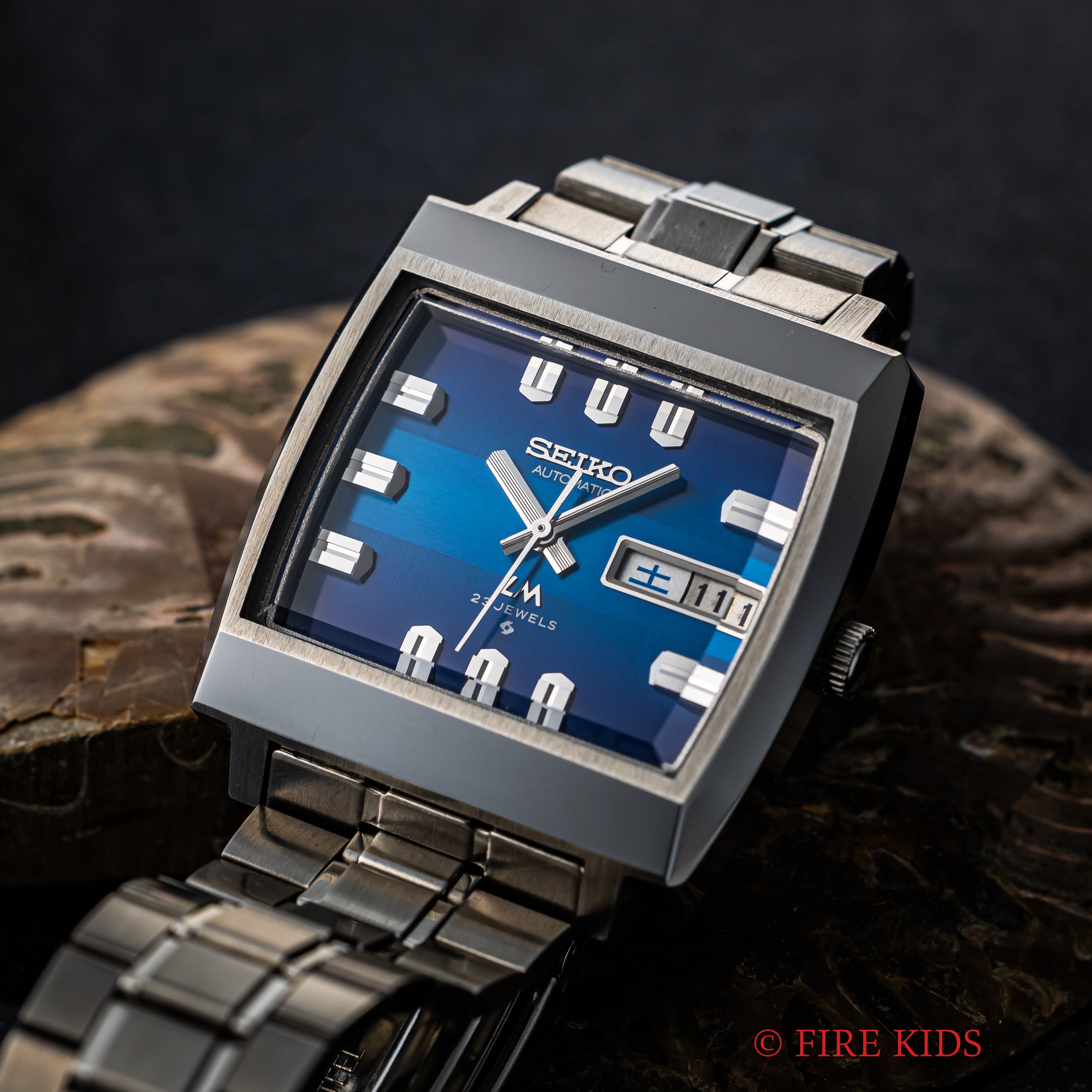 セイコー LM Ref.5606-5180 純正ブレス付き 1974年製 タグ、説明書付き