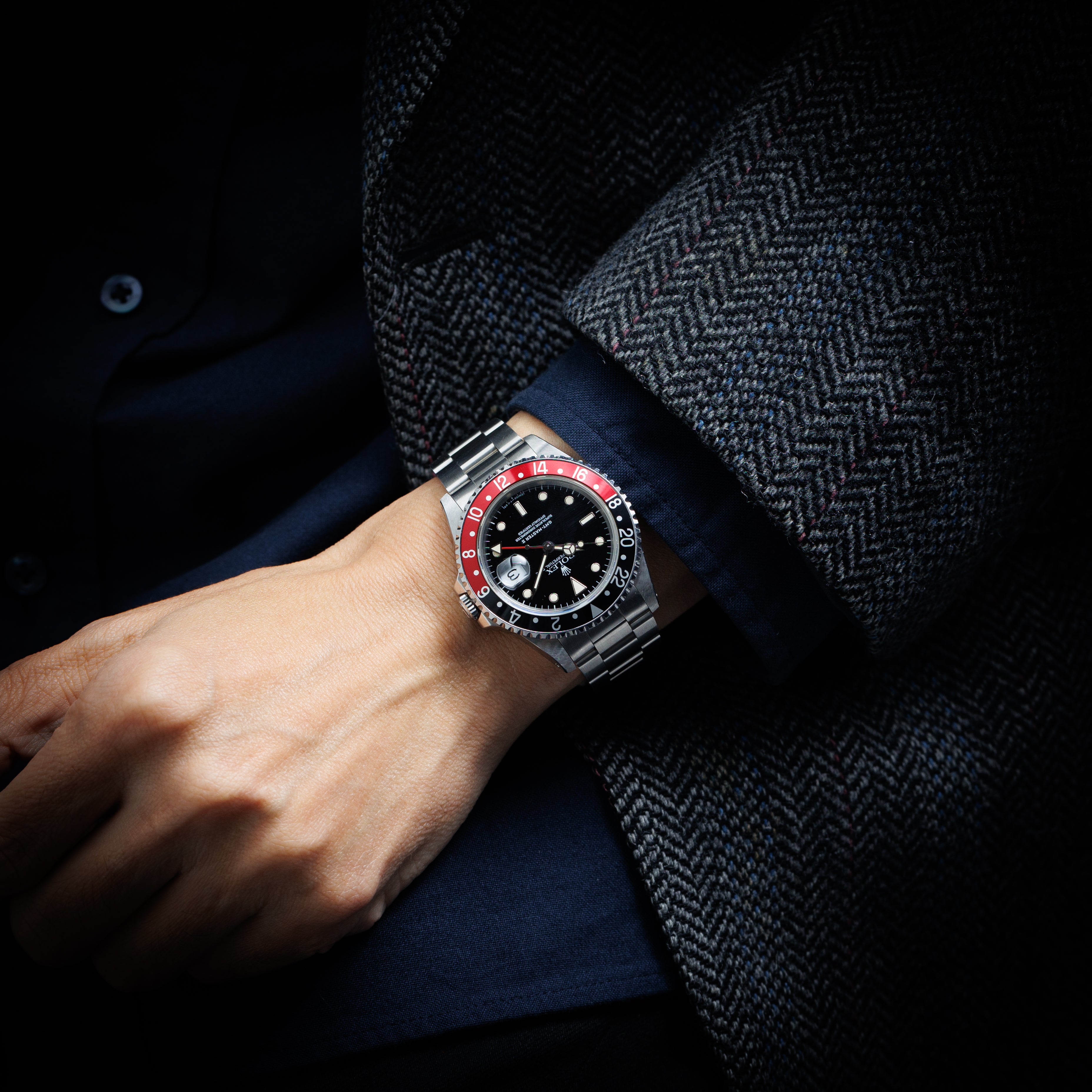 ロレックス GMTマスターⅡ1988年~1989年製 Ref.16710 コークベゼル 箱付き ノンポリッシュ