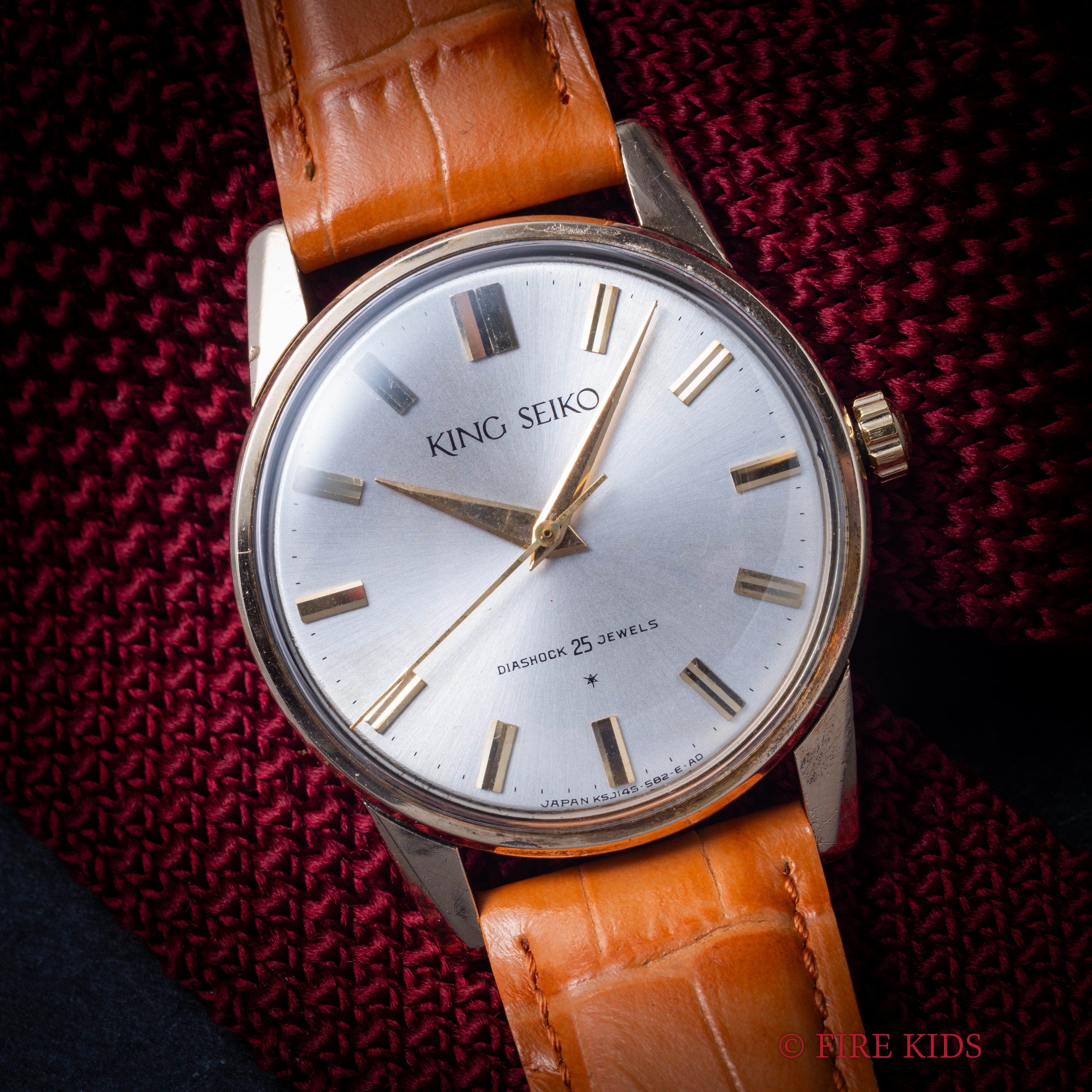 キングセイコー ファーストモデル 1962年製 Ref.15034 KS 盾メダリオン 14金張り