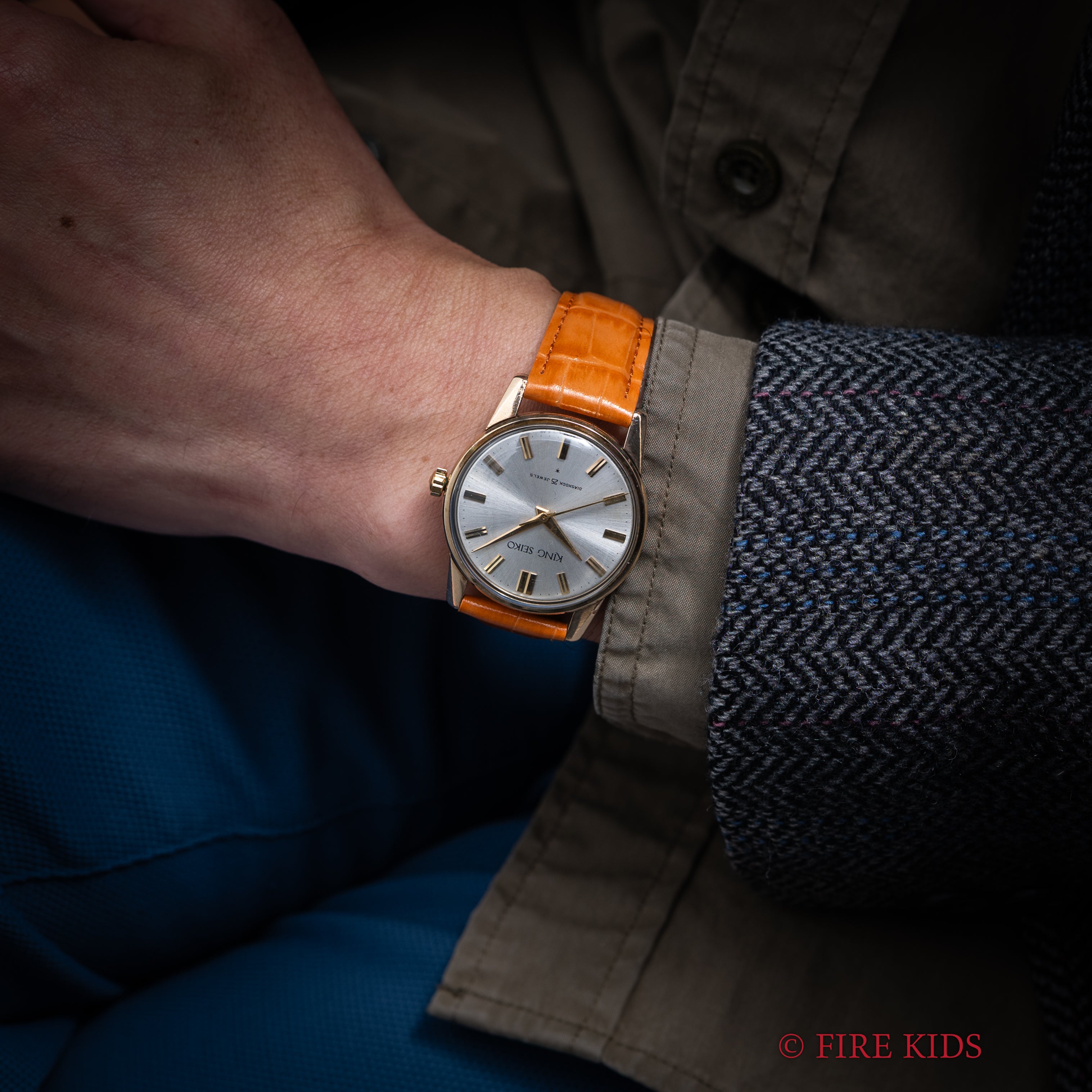 キングセイコー ファーストモデル 1962年製 Ref.15034 KS 盾メダリオン 14金張り