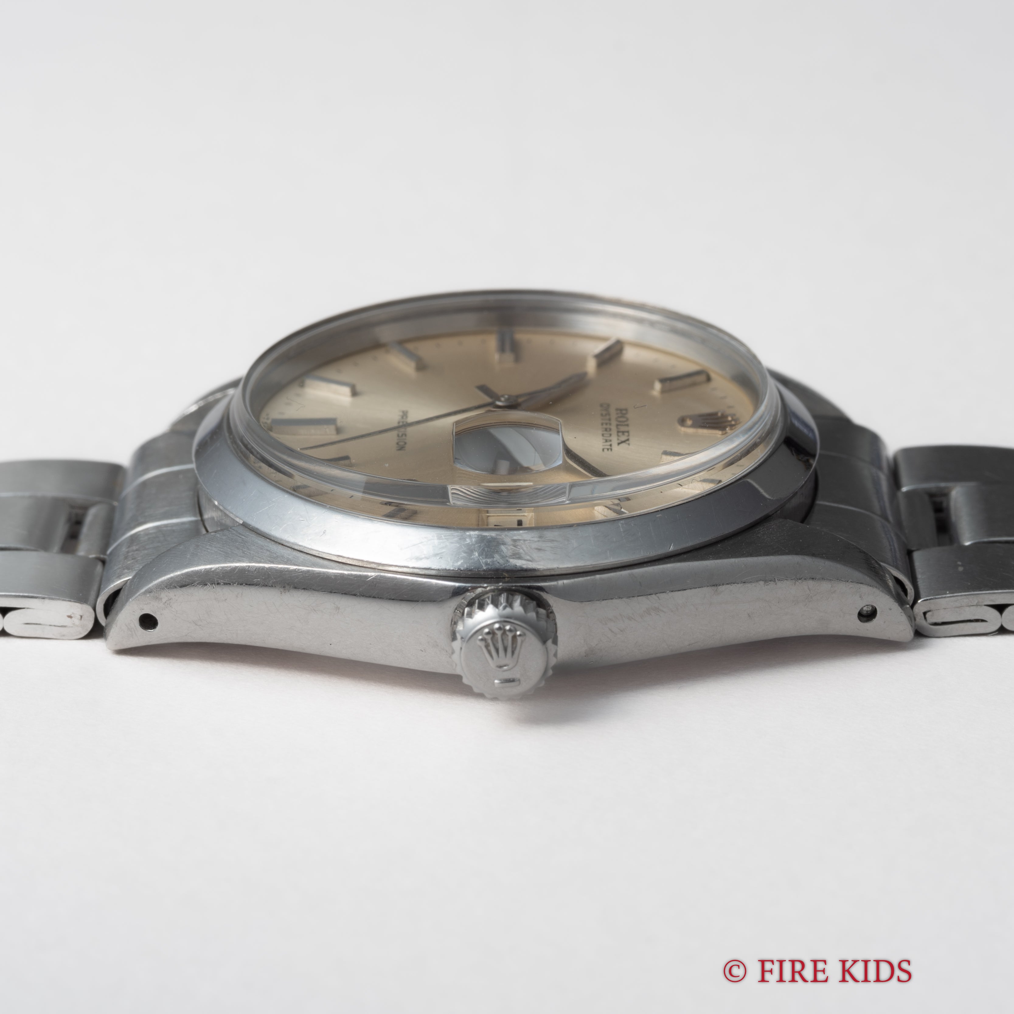 ロレックス オイスターデイト 1971年製 Ref.6694 シルバーダイヤル 手巻 純正巻きブレス